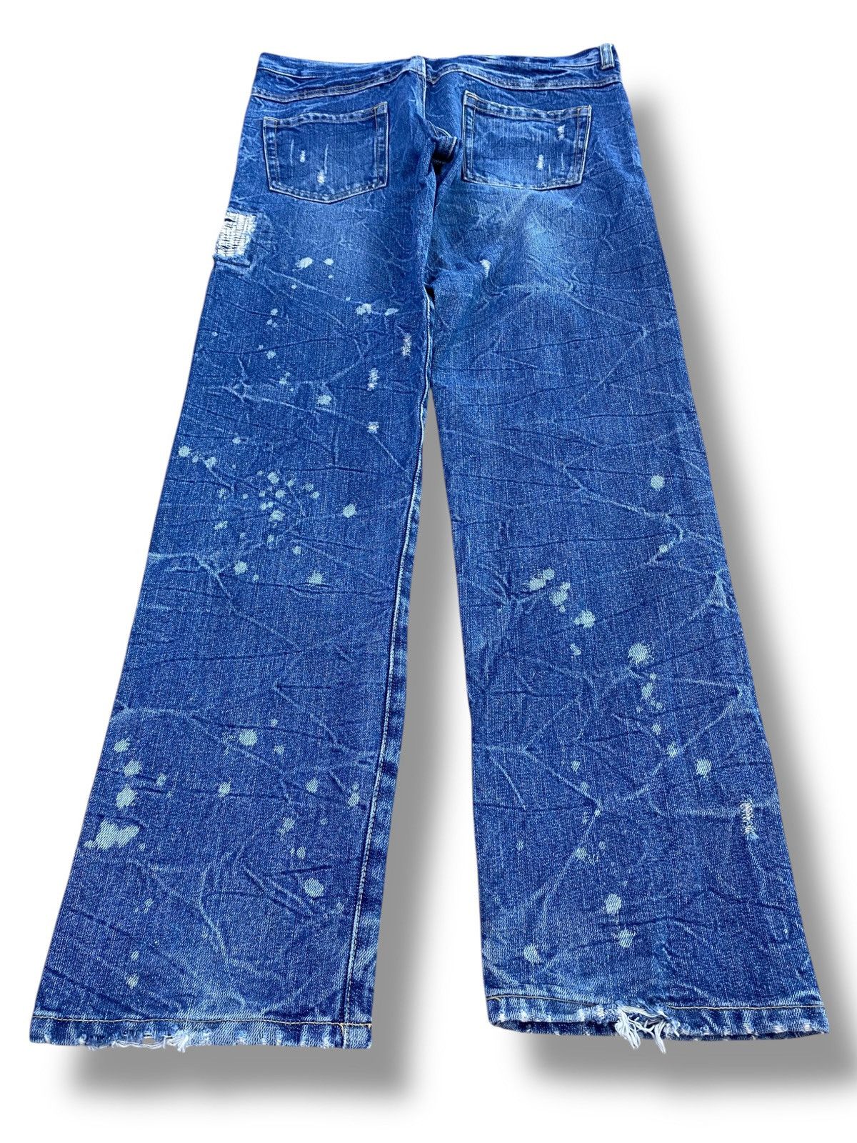Japanese Brand Japanese Brand Splatter Paint Style Loose Jeans Size US 30 / EU 46 - 3 Thumbnail