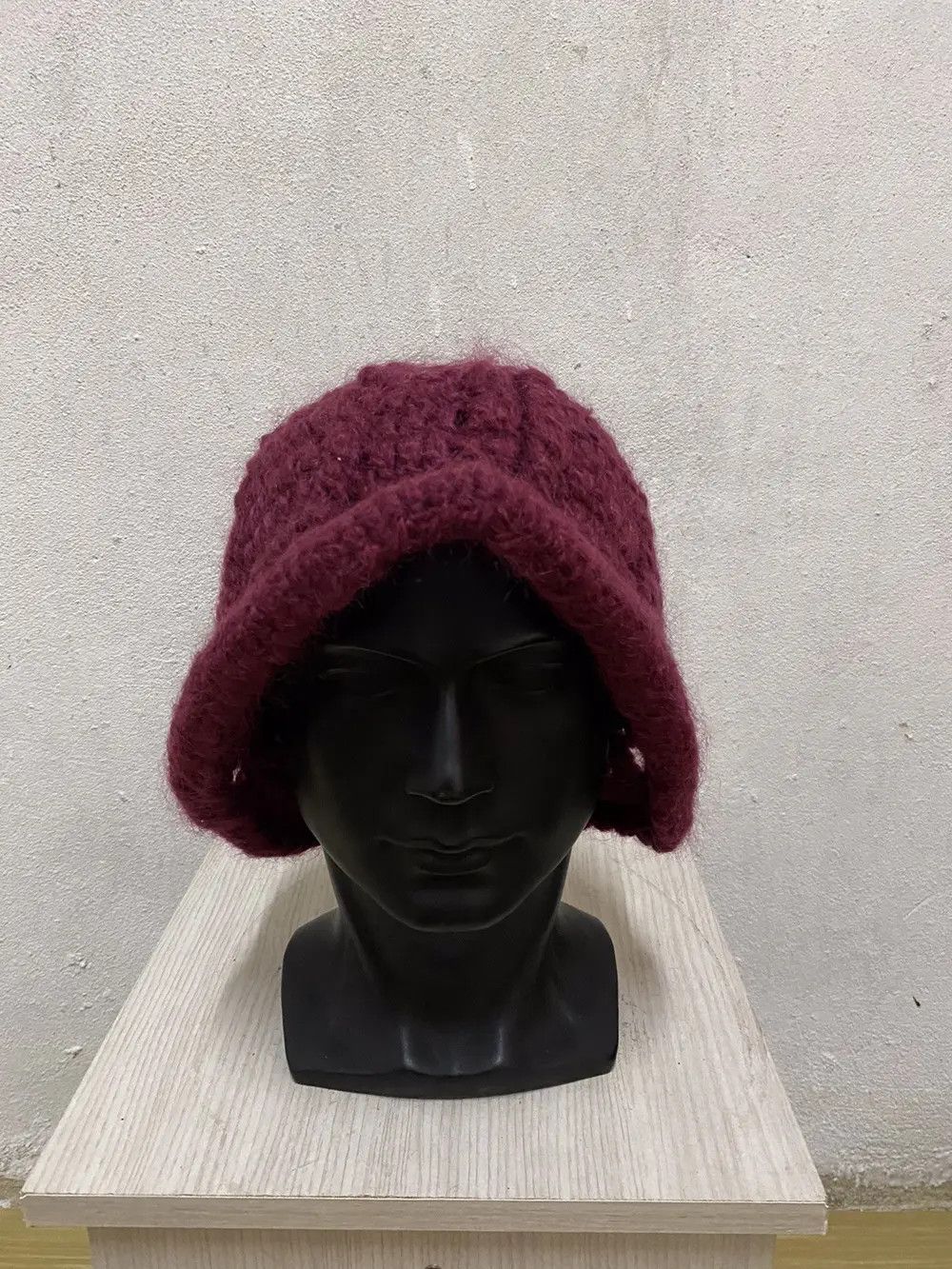 Vintage Japanese Brand Knit Bucket Hat Size ONE SIZE - 3 Thumbnail