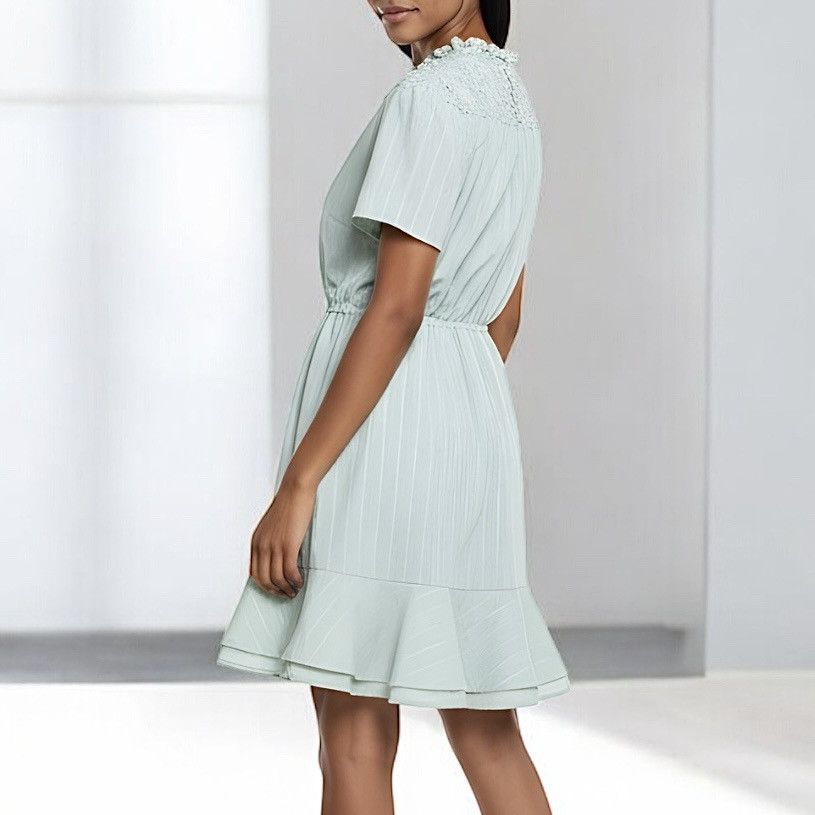 Other Main Strip Women’s Mint Green Lace Top Mini Dress Sz M Size M / US 6-8 / IT 42-44 - 2 Thumbnail