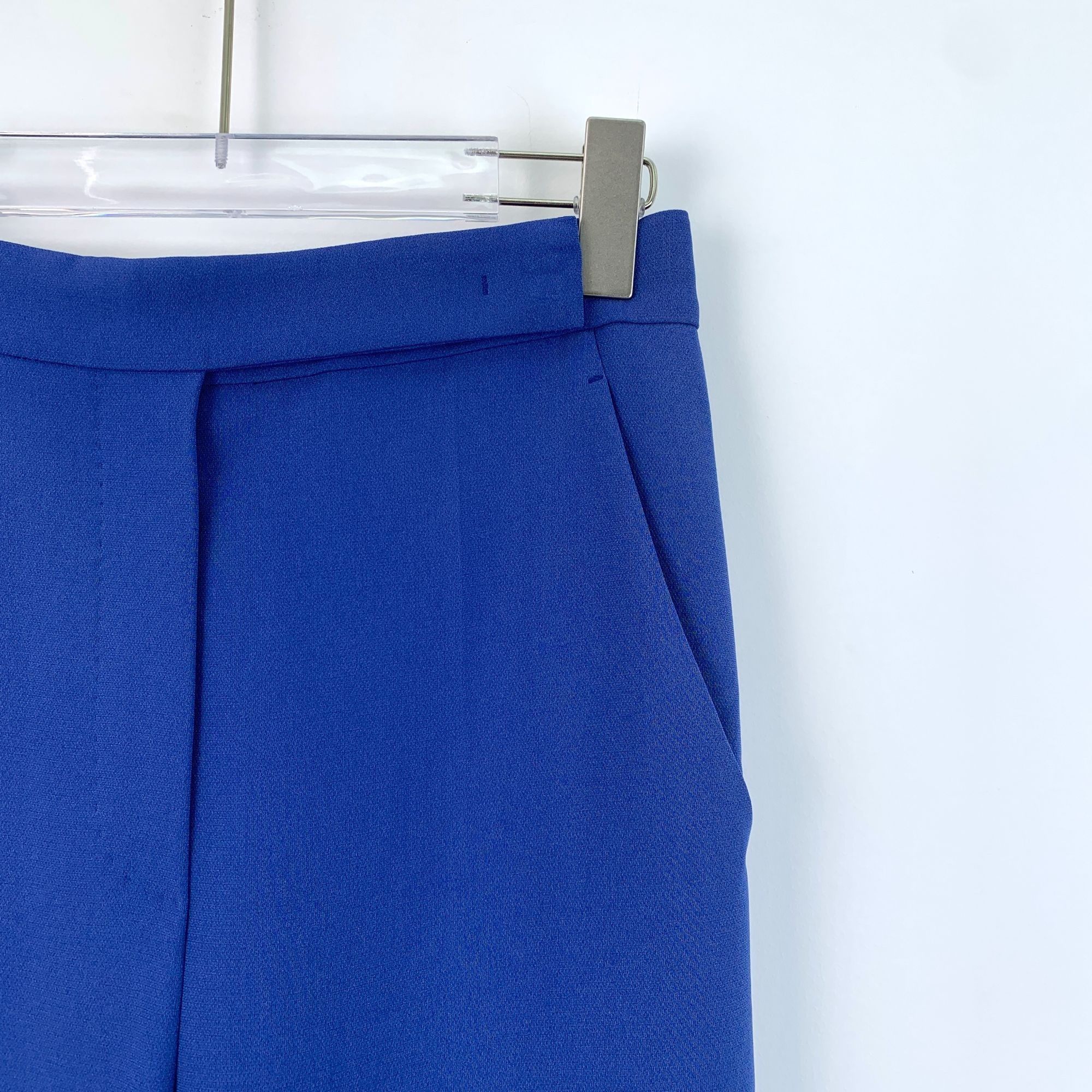 Other Max Mara Blue Tailored Straight-Leg Trousers (Size S) Size US 38 / EU 54 - 7 Thumbnail