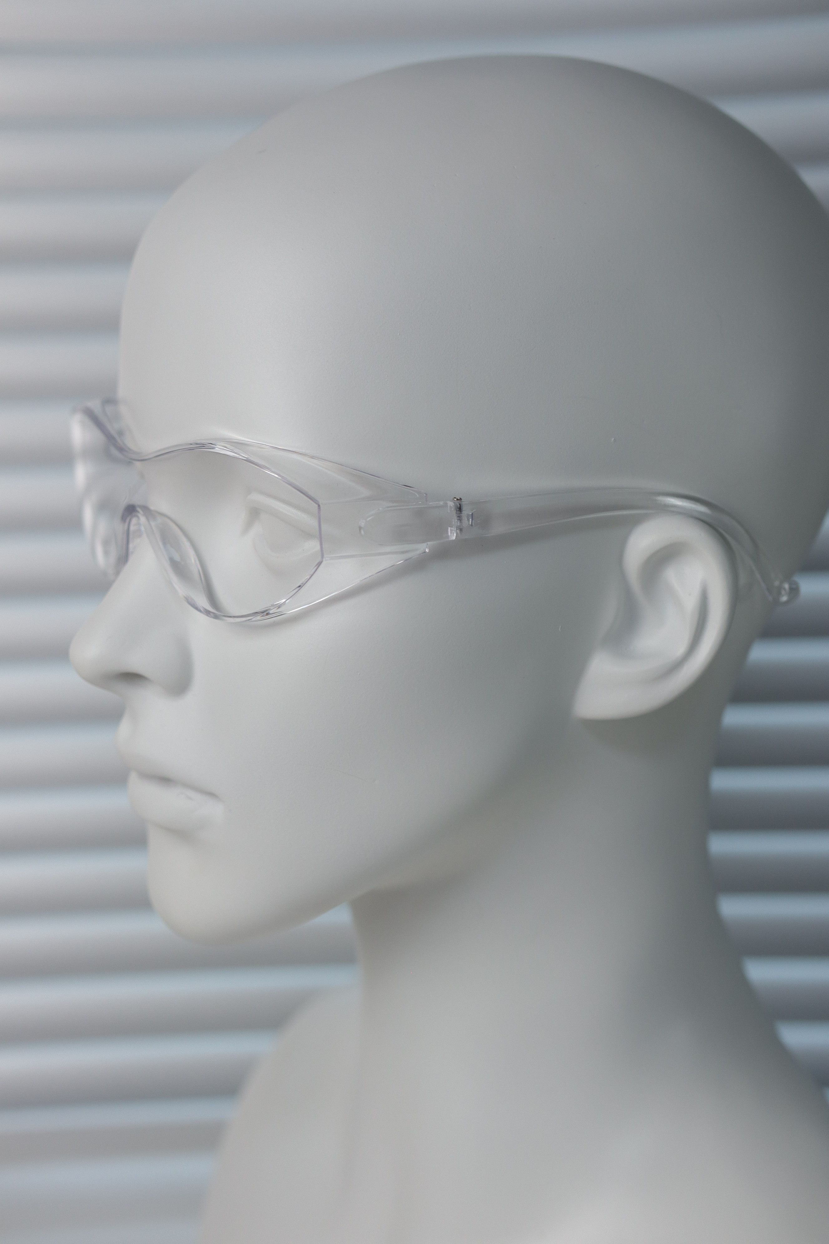 Japanese Brand Y2k Large Wide Safety Glasses Sunglasses Transport White OS Size ONE SIZE - 3 Thumbnail