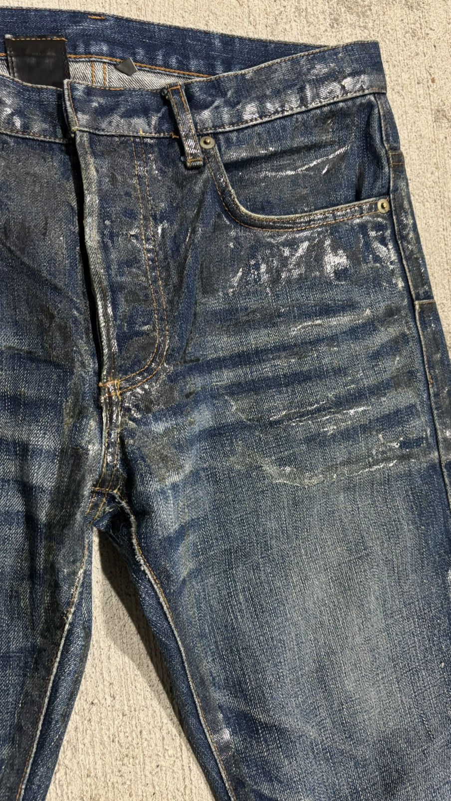 Dior × Hedi Slimane SS07 Dior Homme By Hedi Slimane Waxed Luster Denim Size US 32 / EU 48 - 5 Thumbnail