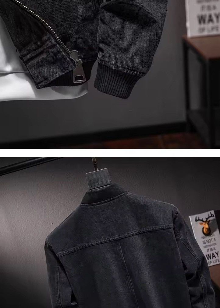 Japanese Brand Stand Collar Zipper Denim Jacket Size US L / EU 52-54 / 3 - 5 Thumbnail