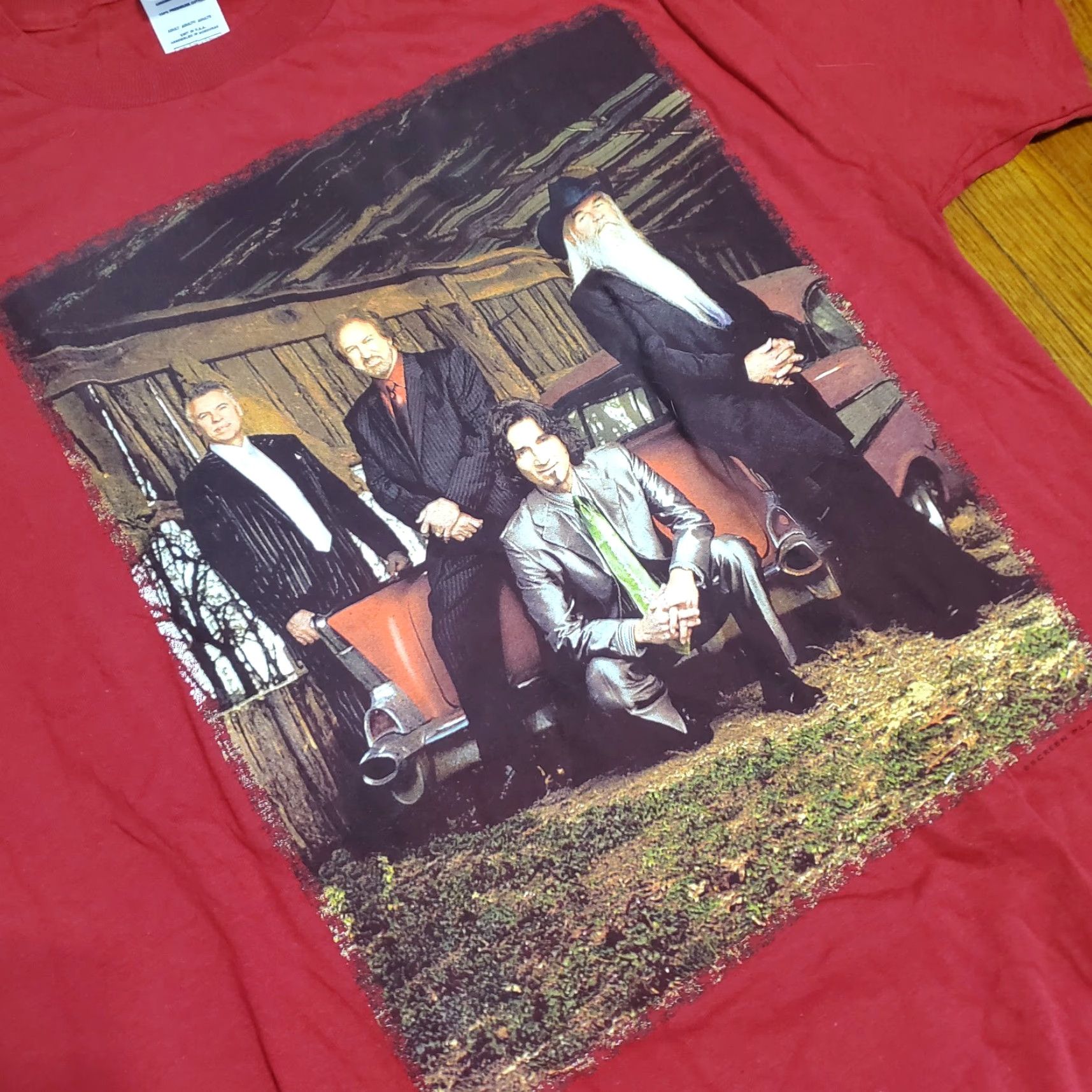 Delta VINTAGE The Oak Ridge Boys The Journey USA Red Shirt Mens L Shirt Red 90s Band Music Rock USA Mens L Size US L / EU 52-54 / 3 - 2 Thumbnail