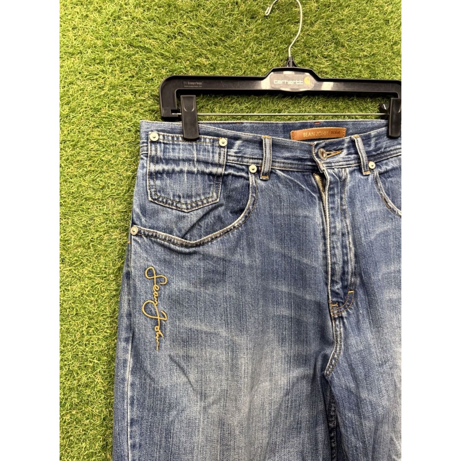 Sean John VINTAGE Sean John Baggy Jeans Mens 32x32 Hip Hop Grunge Skater Y2K Wide Leg Jeans Mens 32 Blue 90s Grunge Hip Hop City Band Size US 32 / EU 48 - 6 Thumbnail