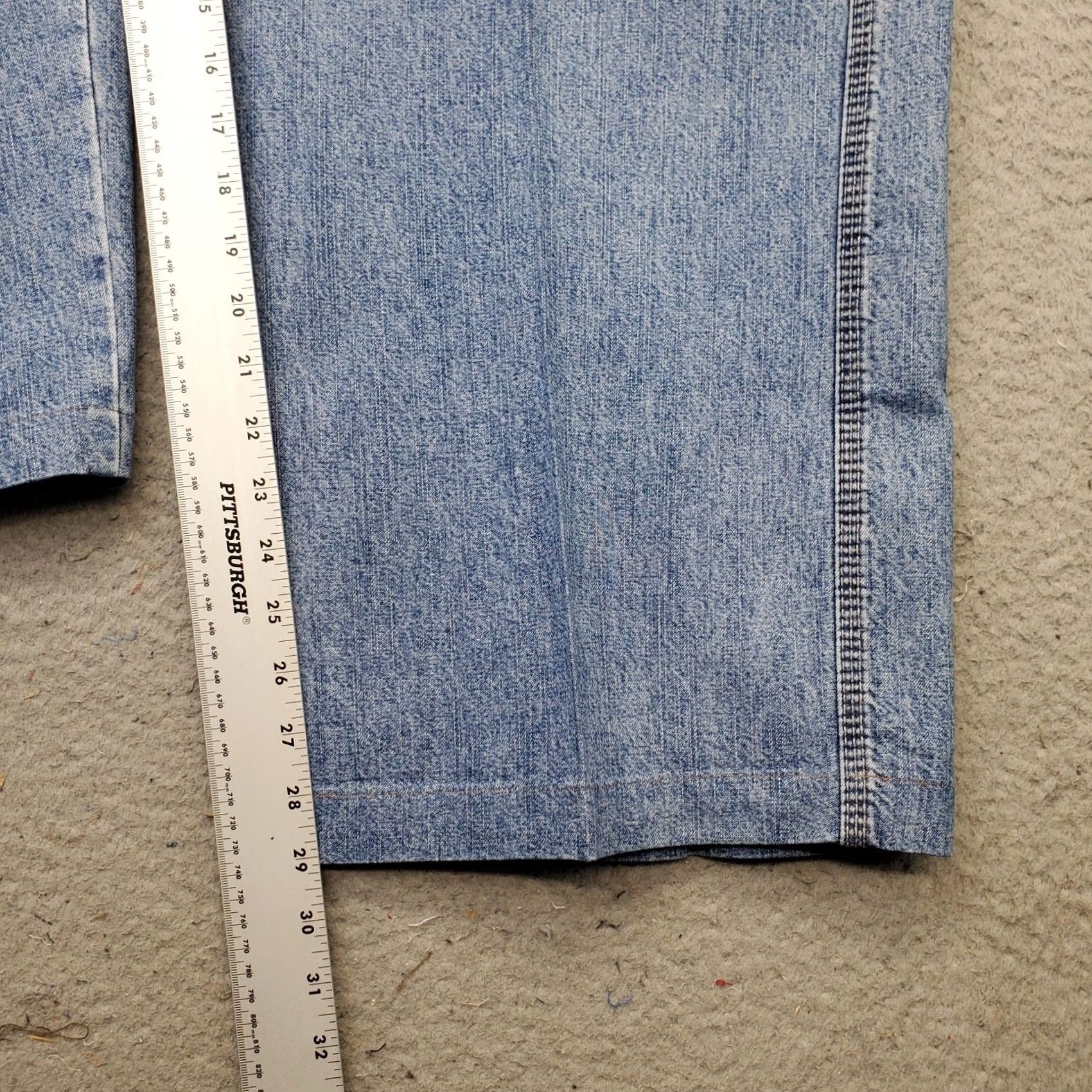 Levi's Levi's Jeans Mens 48x30 Blue Denim High Rise Straight Carpenter 5-Pocket Regular Size: Mens Size 48 Blue Denim 100% Cotton Jeans Mens Size US 32 / EU 48 - 4 Thumbnail