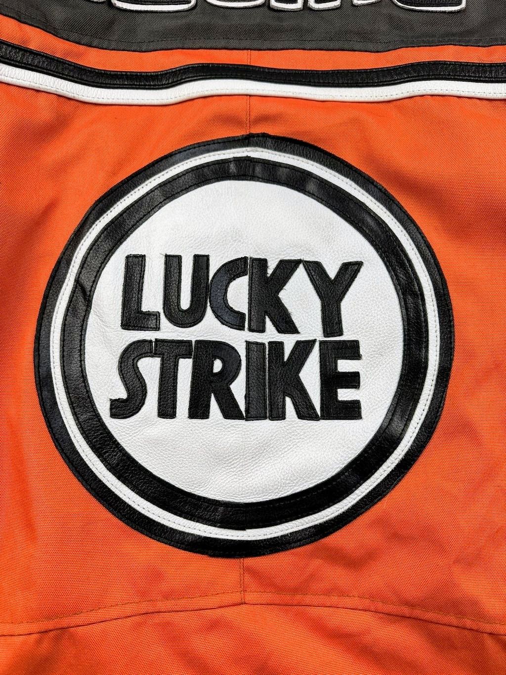 Genuine Leather 🔥 Lucky Strike Textile x Leather 🔥 Jacket Streetwear Size US L / EU 52-54 / 3 - 9 Thumbnail