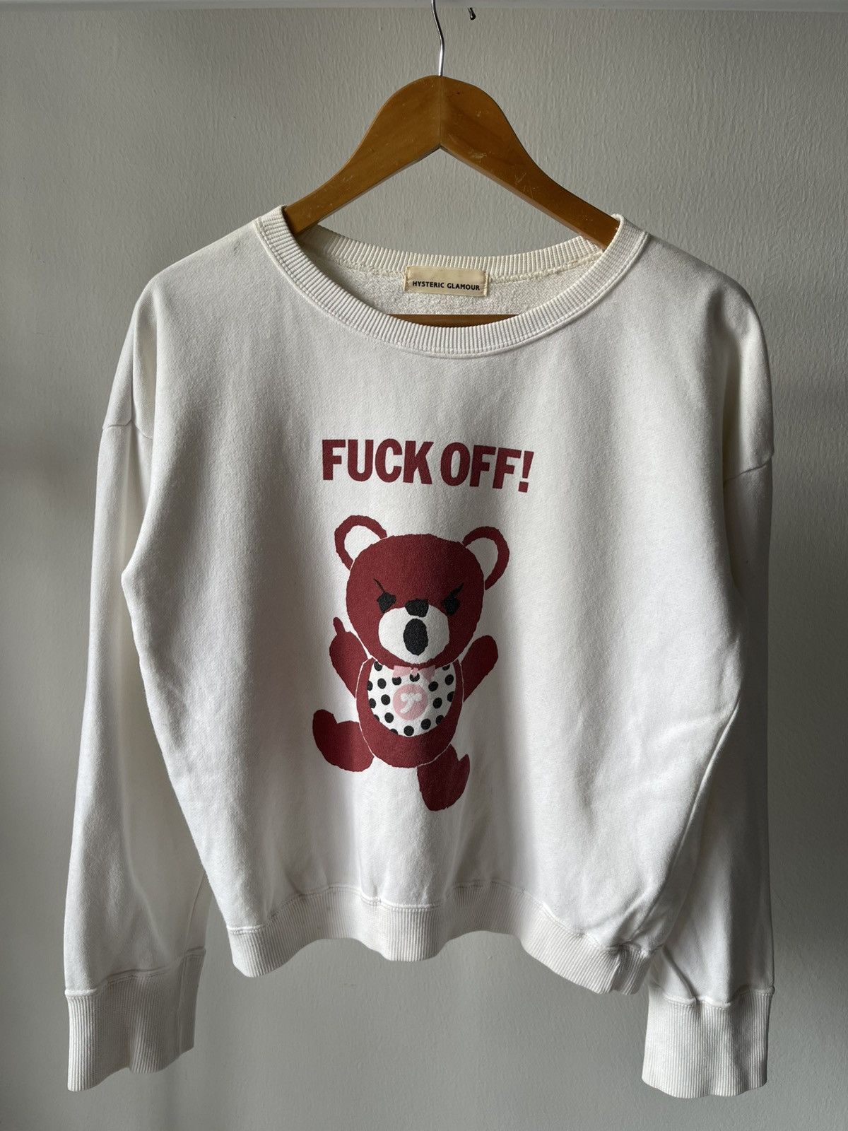 Hysteric Glamour 80s Hysteric Glamour Bear F*ck Sweatshirt Size US S / EU 44-46 / 1 - 3 Thumbnail