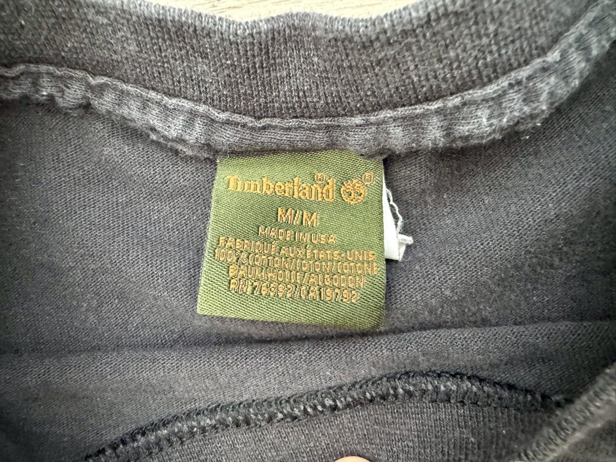 Timberland × Vintage Timberland Vintage Longsleeve Black Shirt Made In USA Size US M / EU 48-50 / 2 - 3 Thumbnail