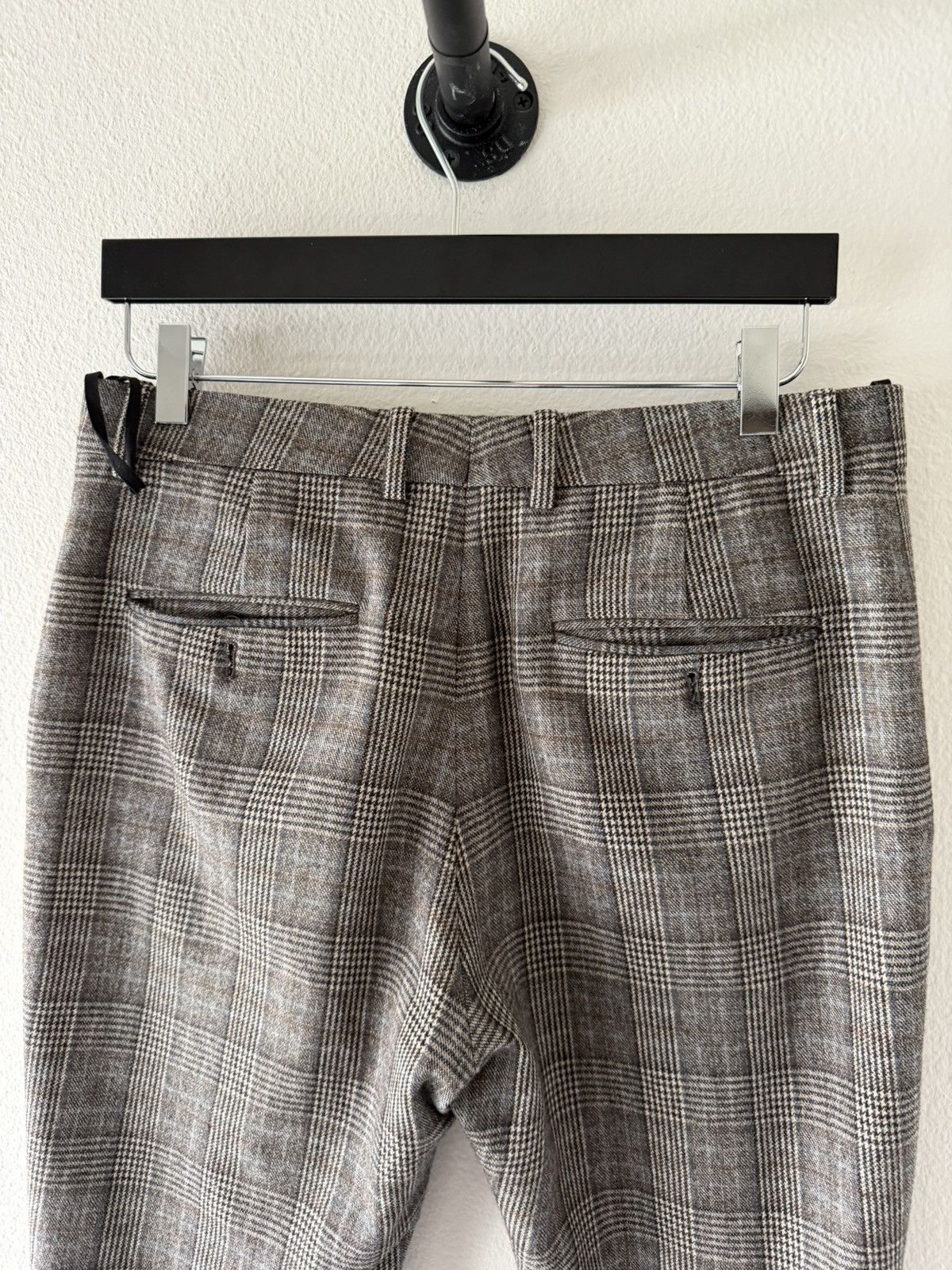 Celine Prince Of Wales Plaid Flared Wool Pants 48 Size US 32 / EU 48 - 5 Thumbnail