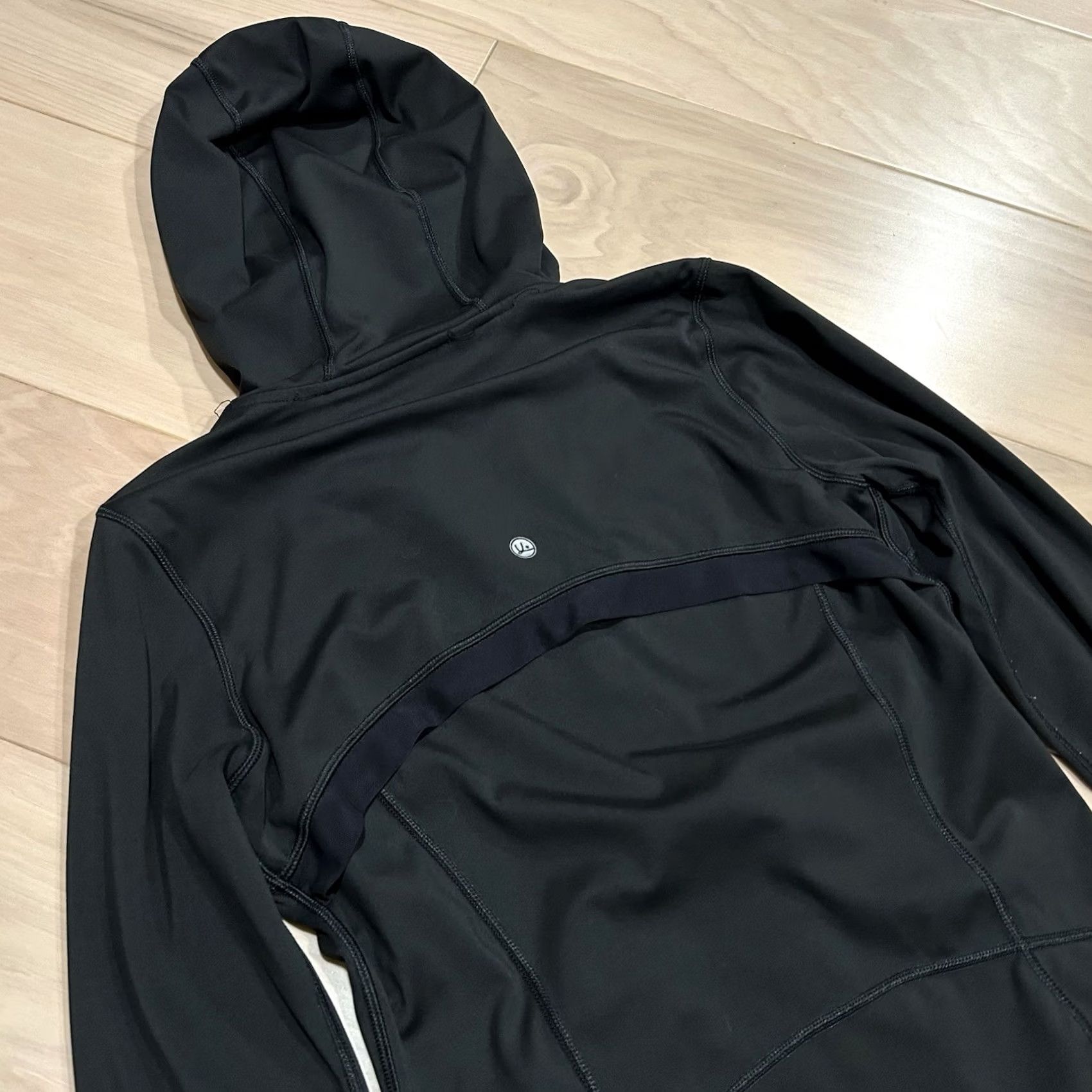 Vintage QUEENIEKE Full Zip Hoodie Slim Fit Jacket Womens Black Small Short Sleeve Long Sleeve Activewear Sports Jacket Size S / US 4 / IT 40 - 5 Thumbnail