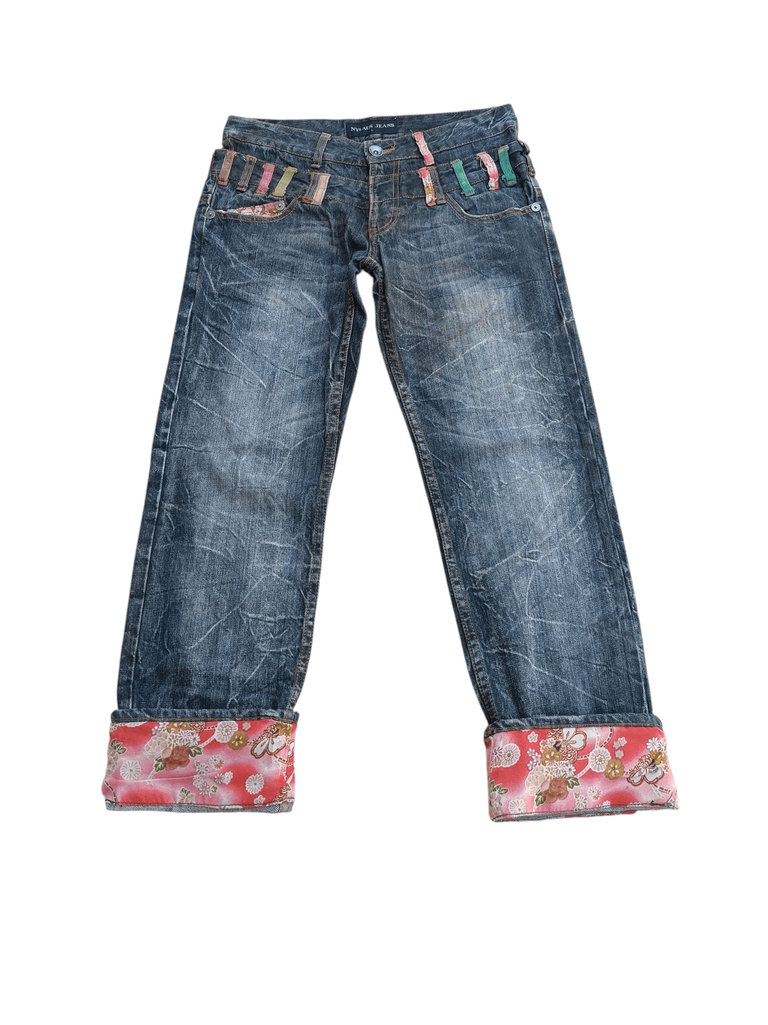 Hysteric Glamour × Japanese Brand × PPFM SICK🔥Nylaus Double Waist Floral Theme Denim E266 Size US 30 / EU 46 - 1 Thumbnail