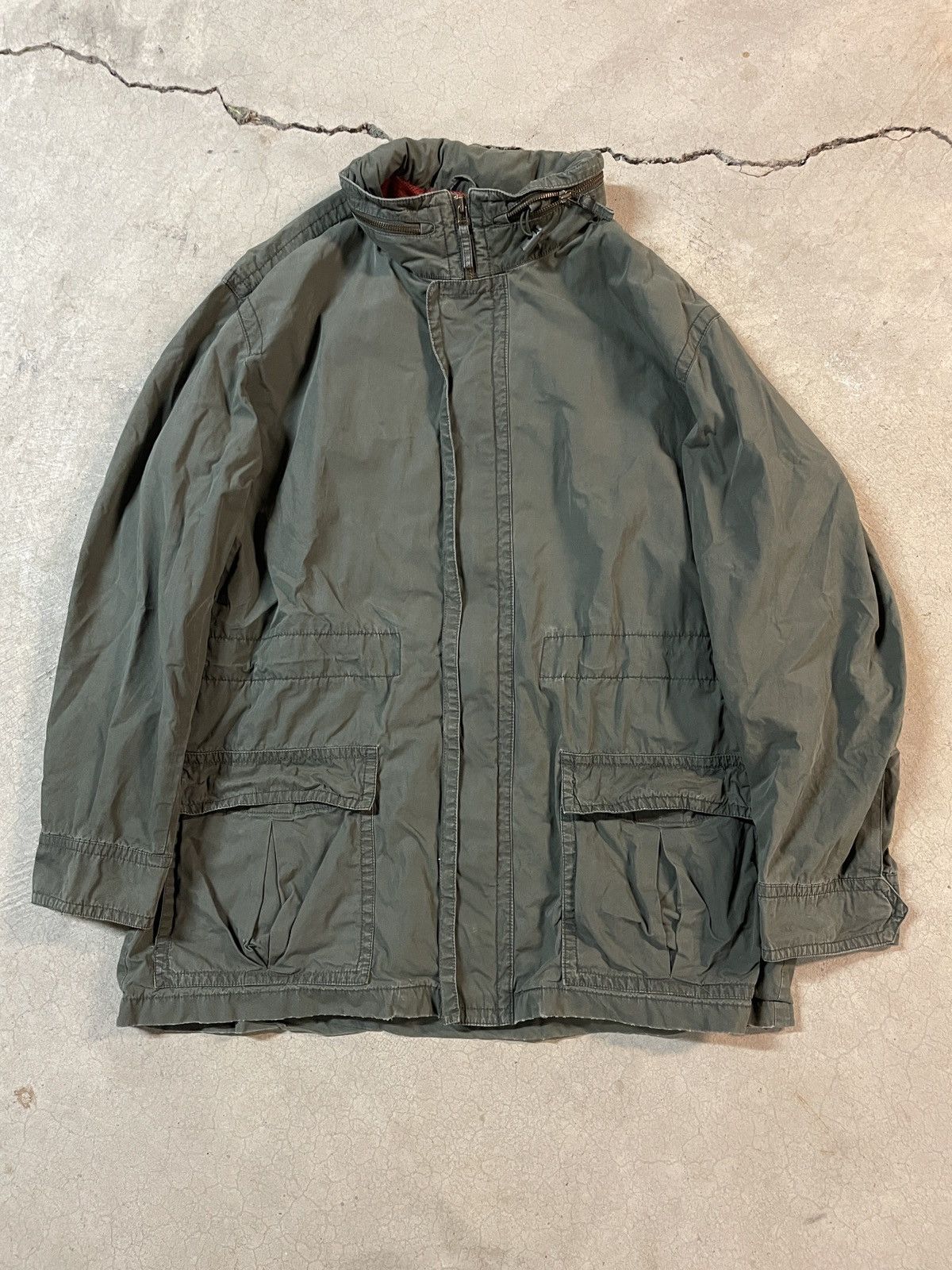 Old Navy Vintage 00s Old Navy Military Utility Jacket Army Green XL Size US XL / EU 56 / 4 - 1 Thumbnail