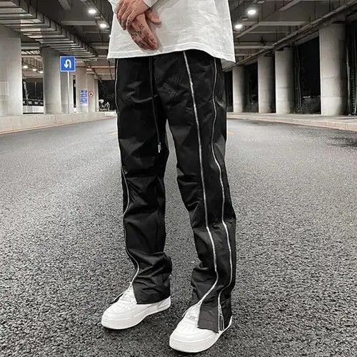 Japanese Brand × Vintage Drawstring Trousers Double Zipper Cargo Pants Harajuku Style Size US 30 / EU 46 - 2 Thumbnail