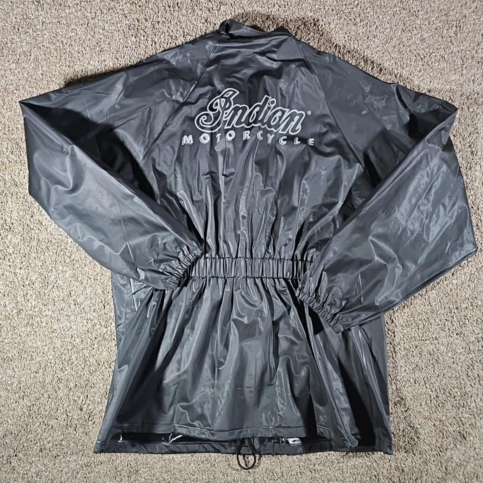Indian Motorcycle Indian Motorcycle Rain Gear By Indian 4XL black Rain Jacket Size ONE SIZE - 9 Thumbnail