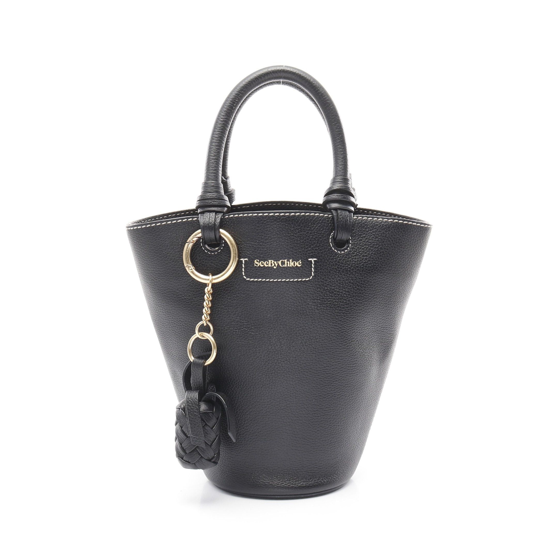 Chloe Chloe Cecilia Mini Handbag Leather Black Size ONE SIZE - 1 Thumbnail