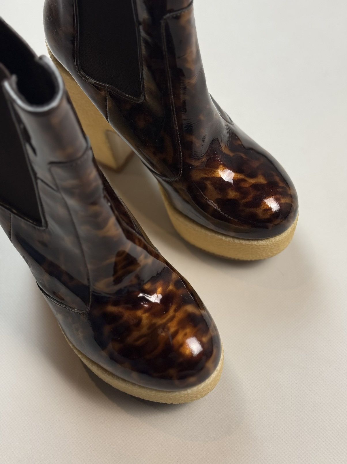 Allsaints Blaise Chelsea Leopard Pattern Platform Heels Boots Size US 6 / IT 36 - 17 Thumbnail