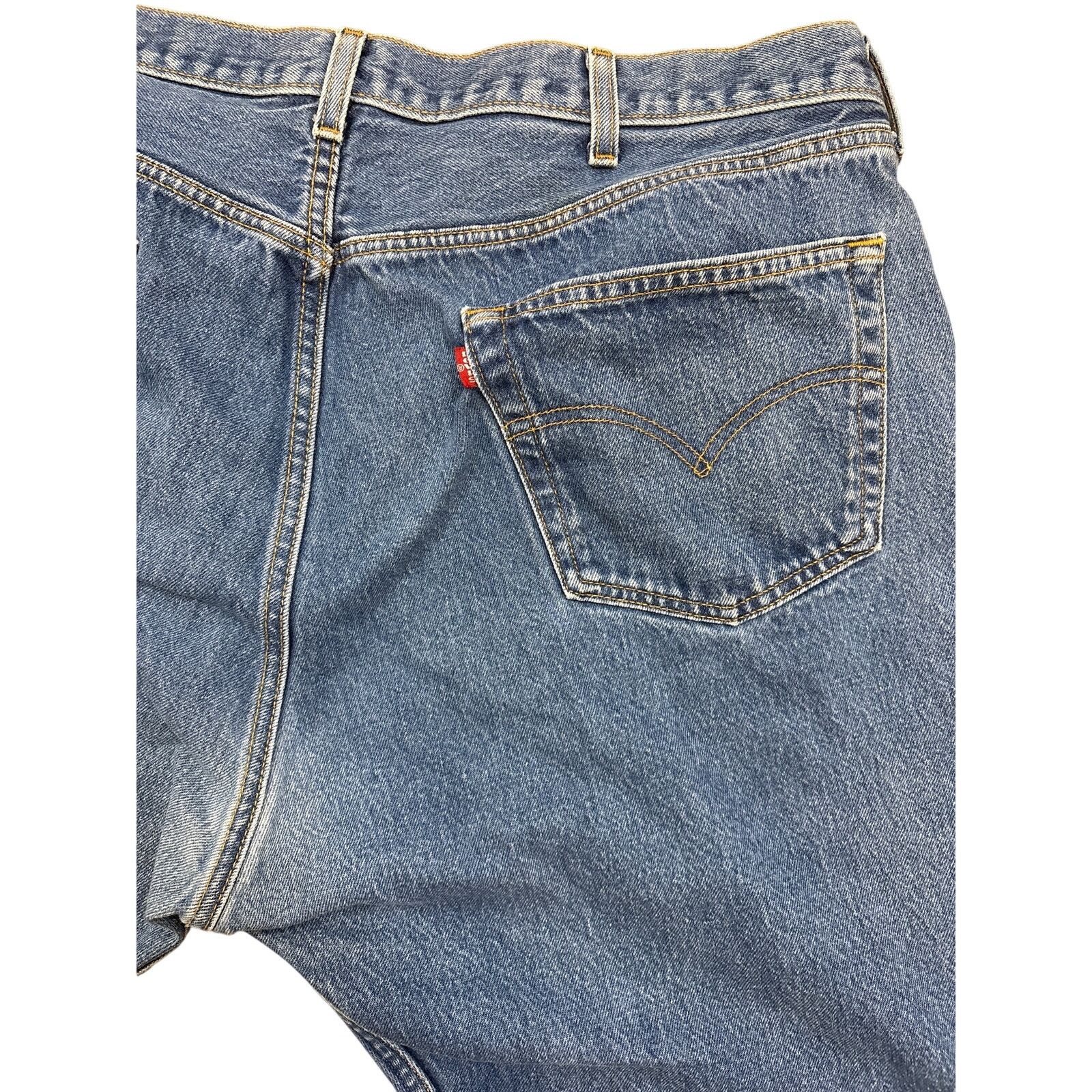 Levi's Vintage 1998 Levi’s 501 button fly USA selvedge jean 41x30 Size US 40 / EU 56 - 7 Thumbnail