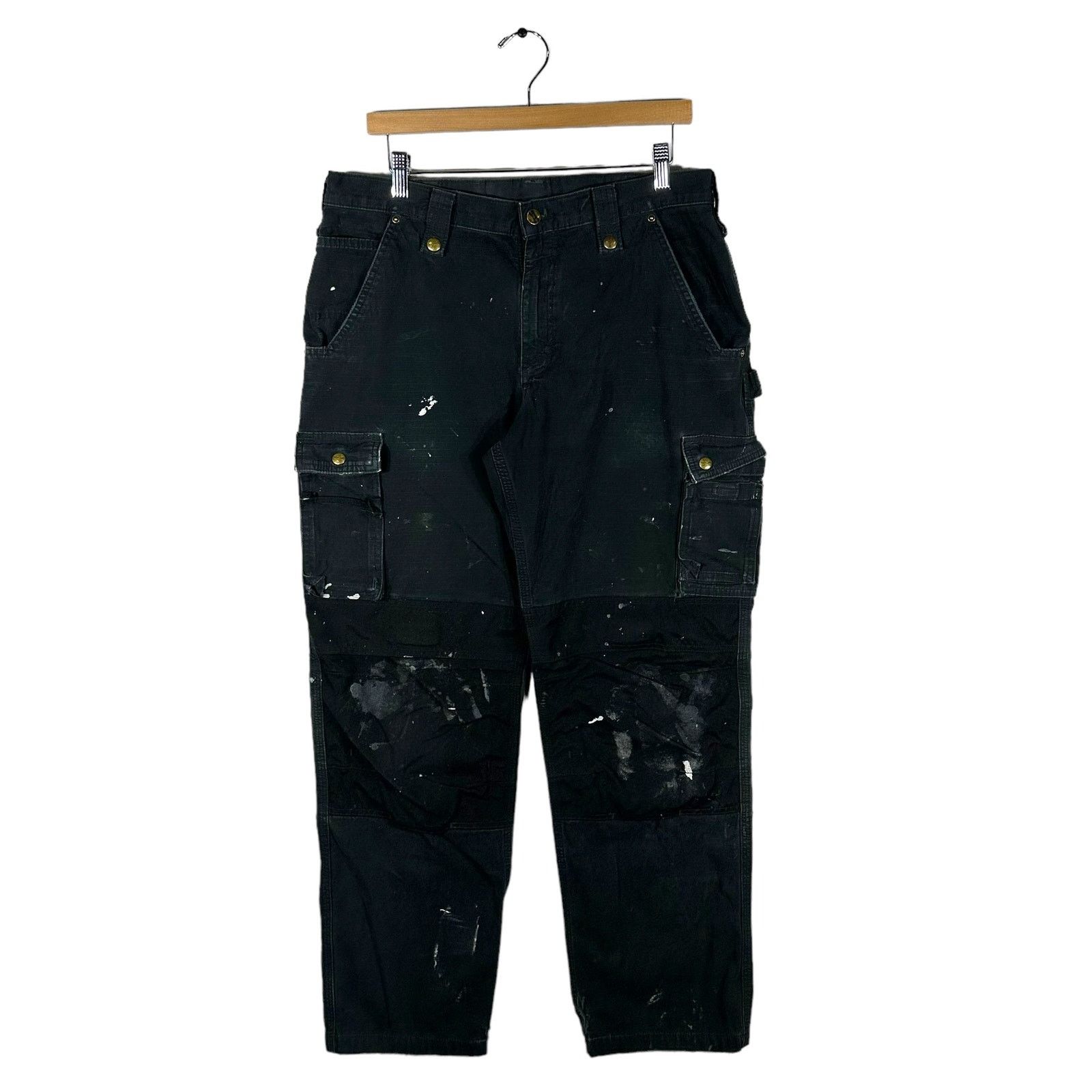 Carhartt Vintage Carhartt Distressed Cargo Carpenter Pants Size US 35 - 1 Thumbnail