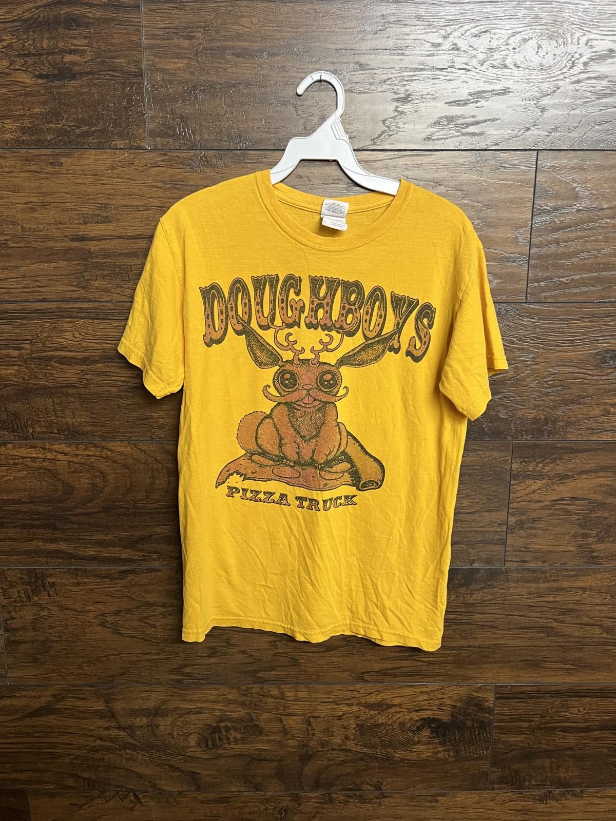 Gildan Doughboys Pizza Truck T-shirt - Cutie Eyes Jackalope Tee - S Size US S / EU 44-46 / 1 - 1 Thumbnail