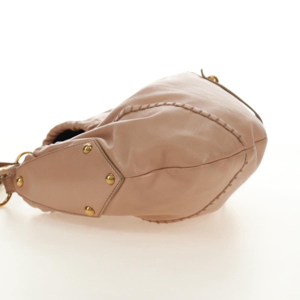 Saint Laurent Paris SAINT LAURENT Mombasa Shoulder Bag Leather Pink Gold Auth Size ONE SIZE - 4 Thumbnail