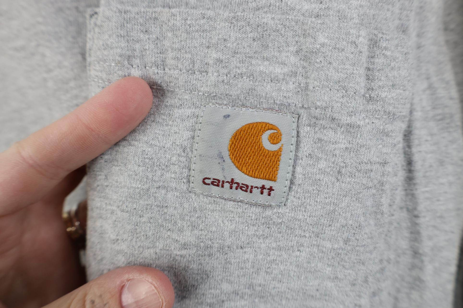 Carhartt Y2K Carhartt Heavyweight Pocket T-Shirt Heather Gray Size US L / EU 52-54 / 3 - 4 Thumbnail