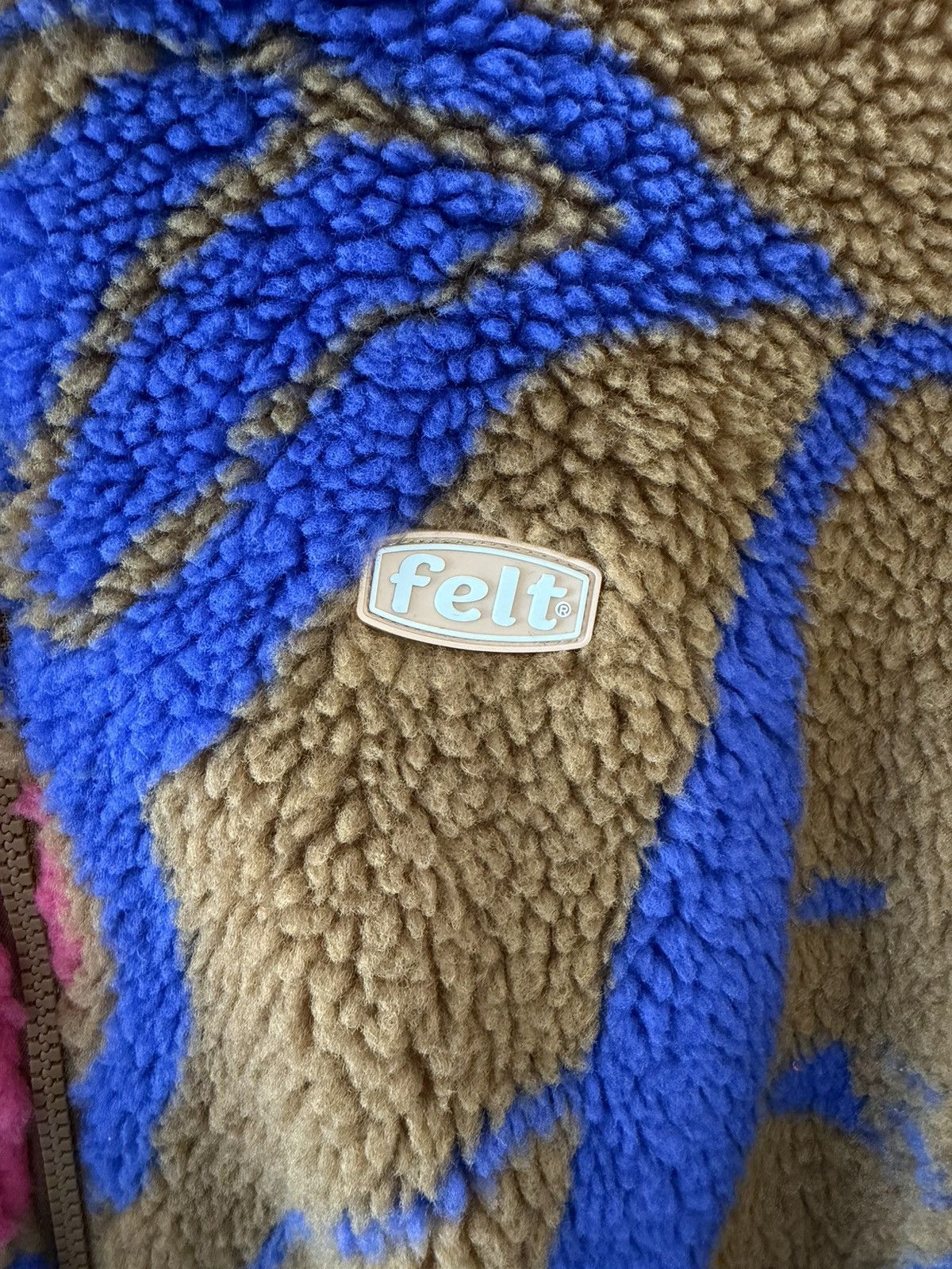 FELT FELT “Flower Cycle” Brown Sherpa Jacket Size US S / EU 44-46 / 1 - 3 Thumbnail