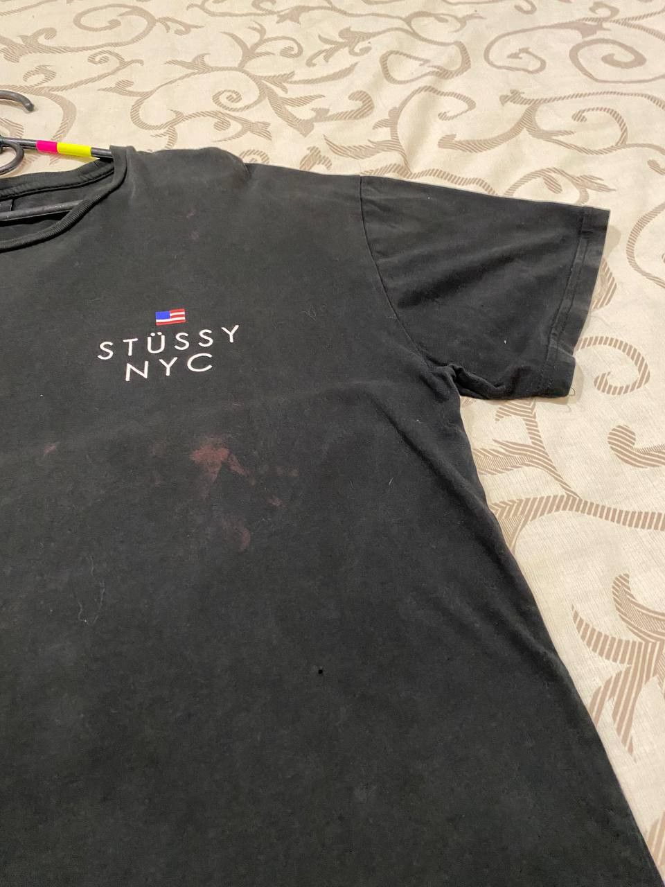 Stussy Stüssy NYC “1980 Worldwide Respect” Black T-Shirt (Size L) Size US L / EU 52-54 / 3 - 4 Thumbnail