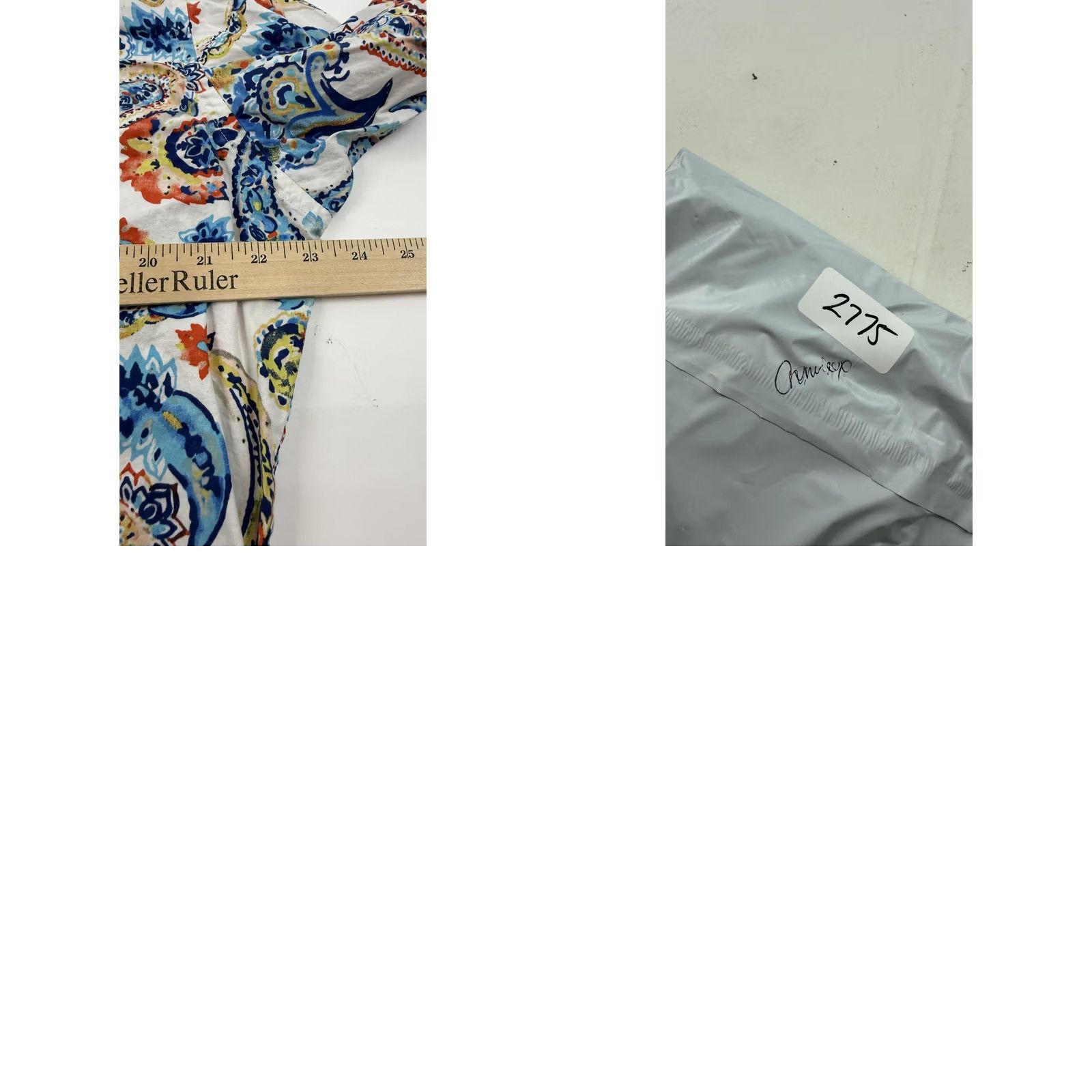 Cremieux Cremieux Shirt Mens Large White Blue Paisley Print Long Sleeve Stretch Cotton Size US L / EU 52-54 / 3 - 8 Thumbnail