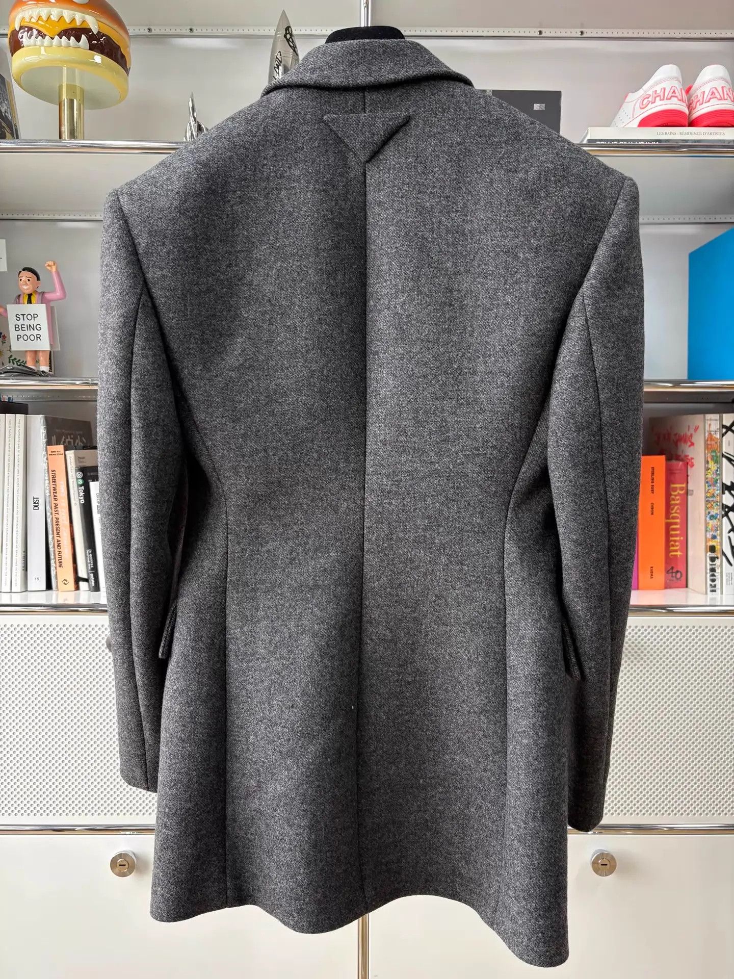 Prada Prada Gray 100% Wool Two Pockets Lapel IT38 Blazer Size XS / US 0-2 / IT 36-38 - 3 Thumbnail