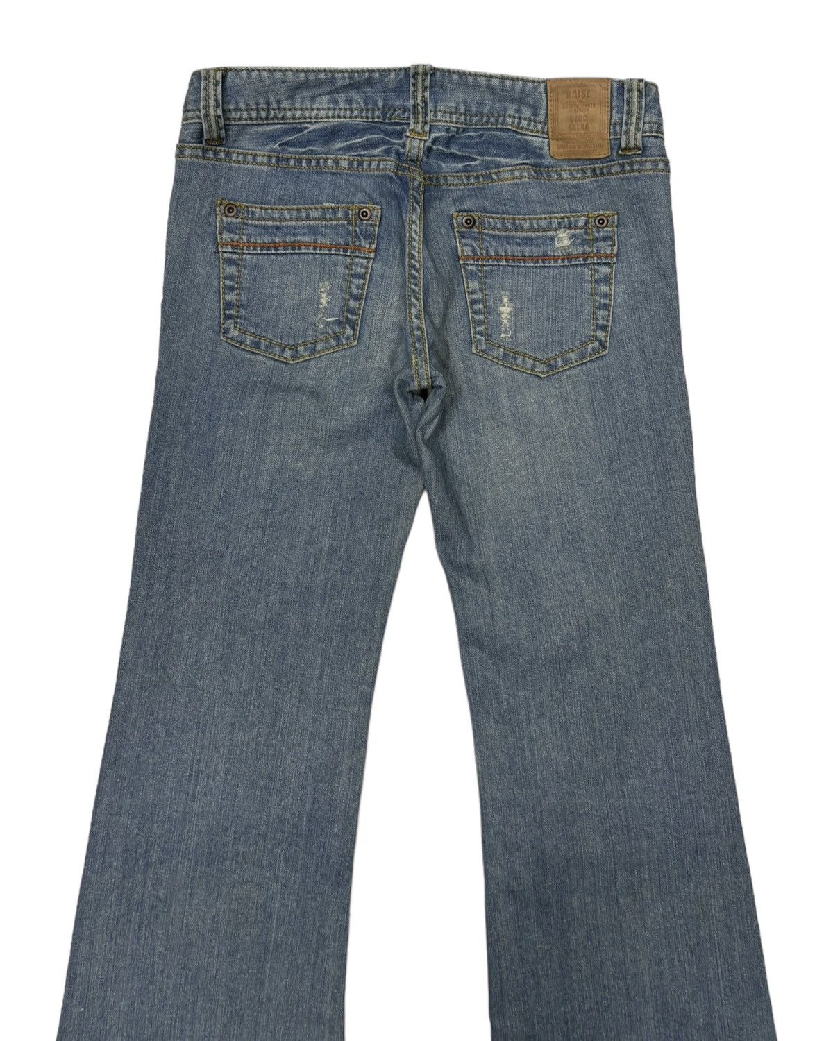 Hysteric Glamour THE OZOCLOCKS LOW RISE FLARE DISTRESS DENIM FLARE JEANS Size 29" - 6 Thumbnail