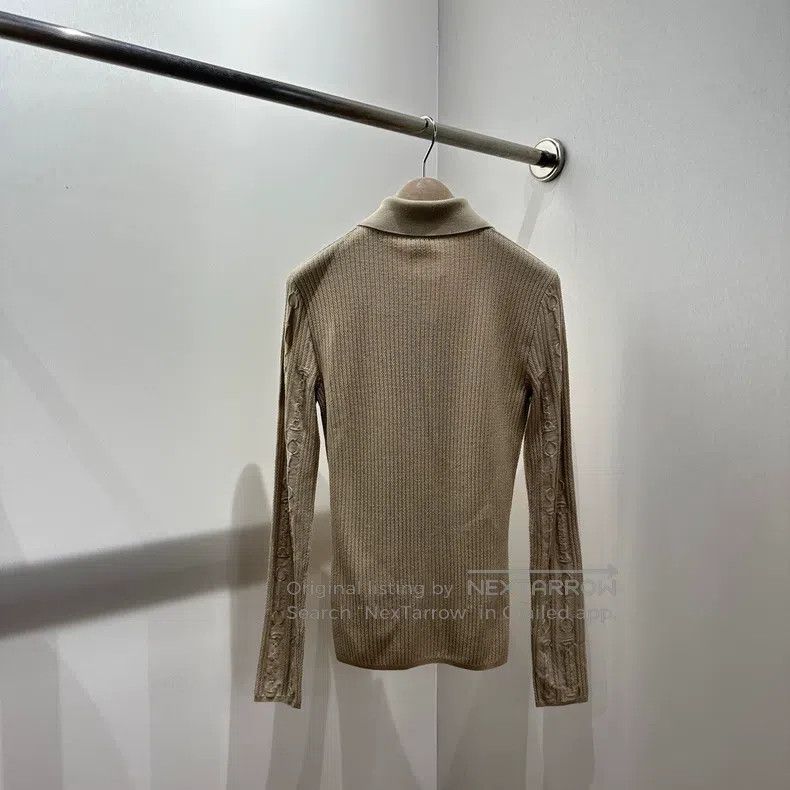 Hermes Hermes Cable Collar Knit Cardigan Size XXS / US 00 / IT 34 - 2 Thumbnail