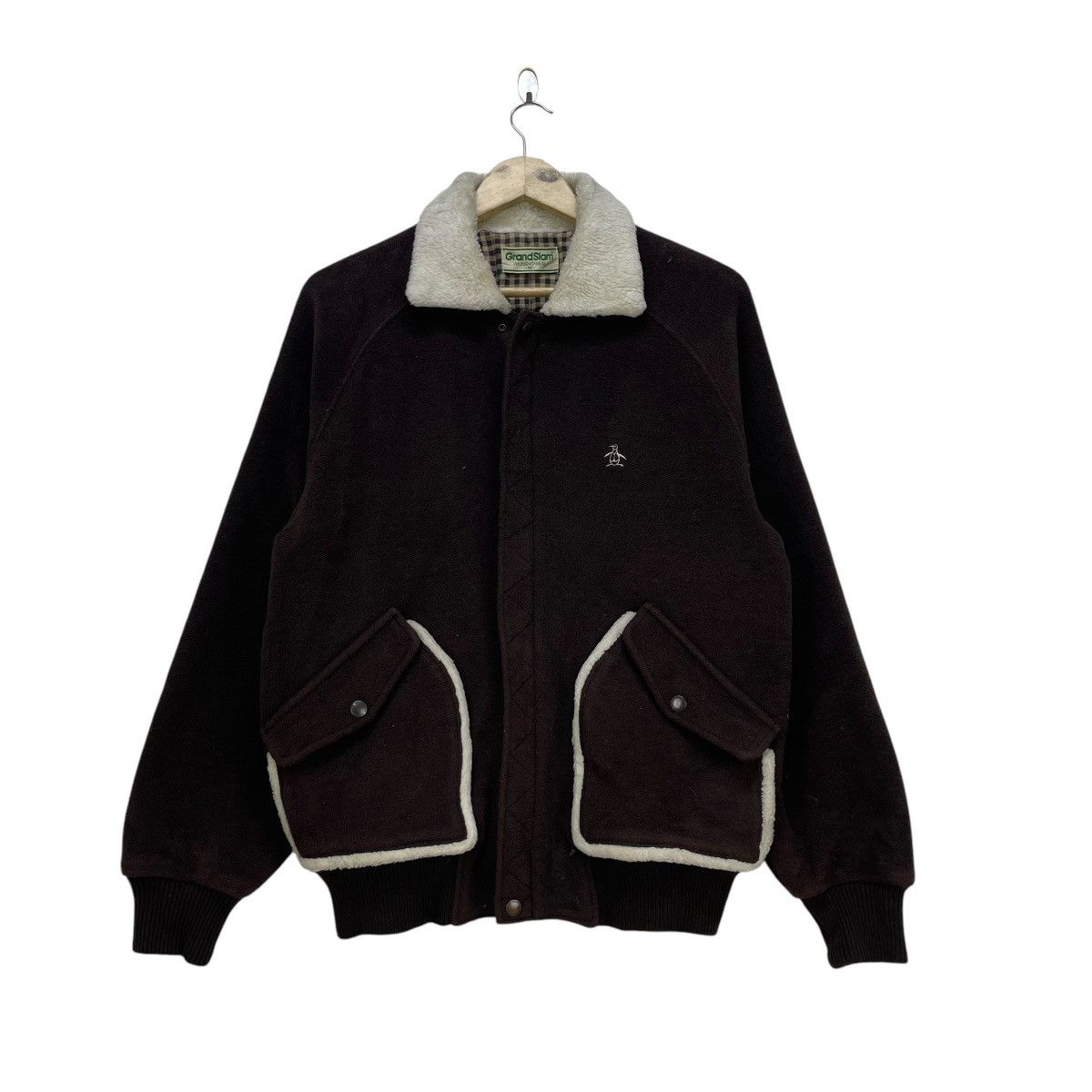 Grand Slam × Sergio Tacchini 💥Vintage Grandslam Bomber Tartan Lined Jacket Size US M / EU 48-50 / 2 - 1 Thumbnail