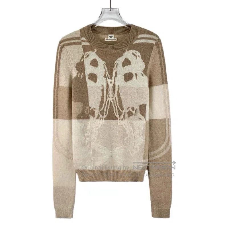 Hermes Hermes Colorblock Cashmere Crewneck Sweater. Size US S / EU 44-46 / 1 - 1 Thumbnail