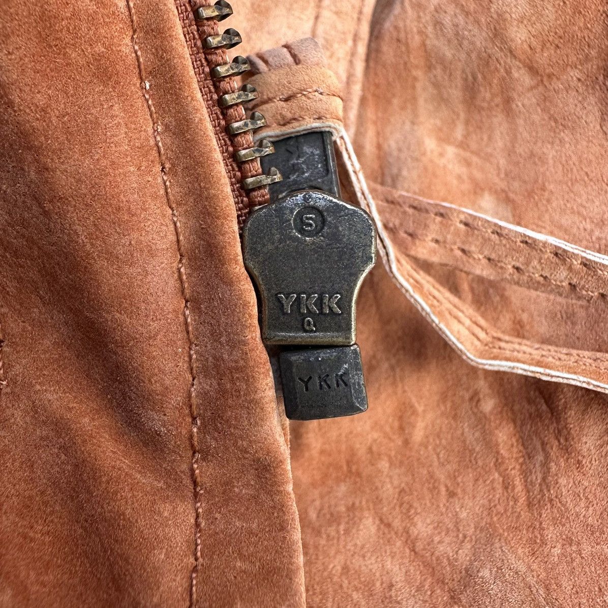 agnes b. Vintage Suede Leather Women Jacket by Agnes B Size XS / US 0-2 / IT 36-38 - 11 Thumbnail