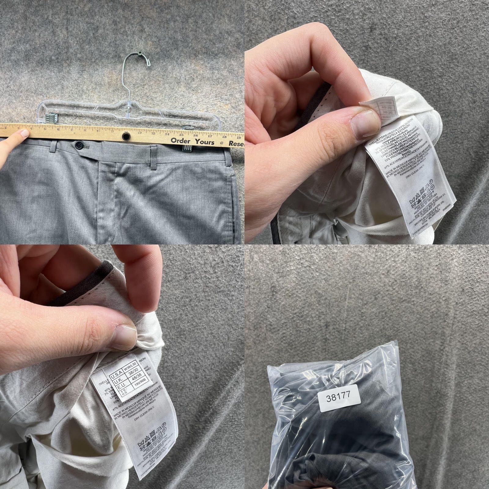 Brooks Brothers Brooks Brothers Pants Mens 38x30 Gray Regent Fit Dress Slacks Wool Blend Dress Pants Flat Front Mens Size US 38 / EU 54 - 8 Thumbnail