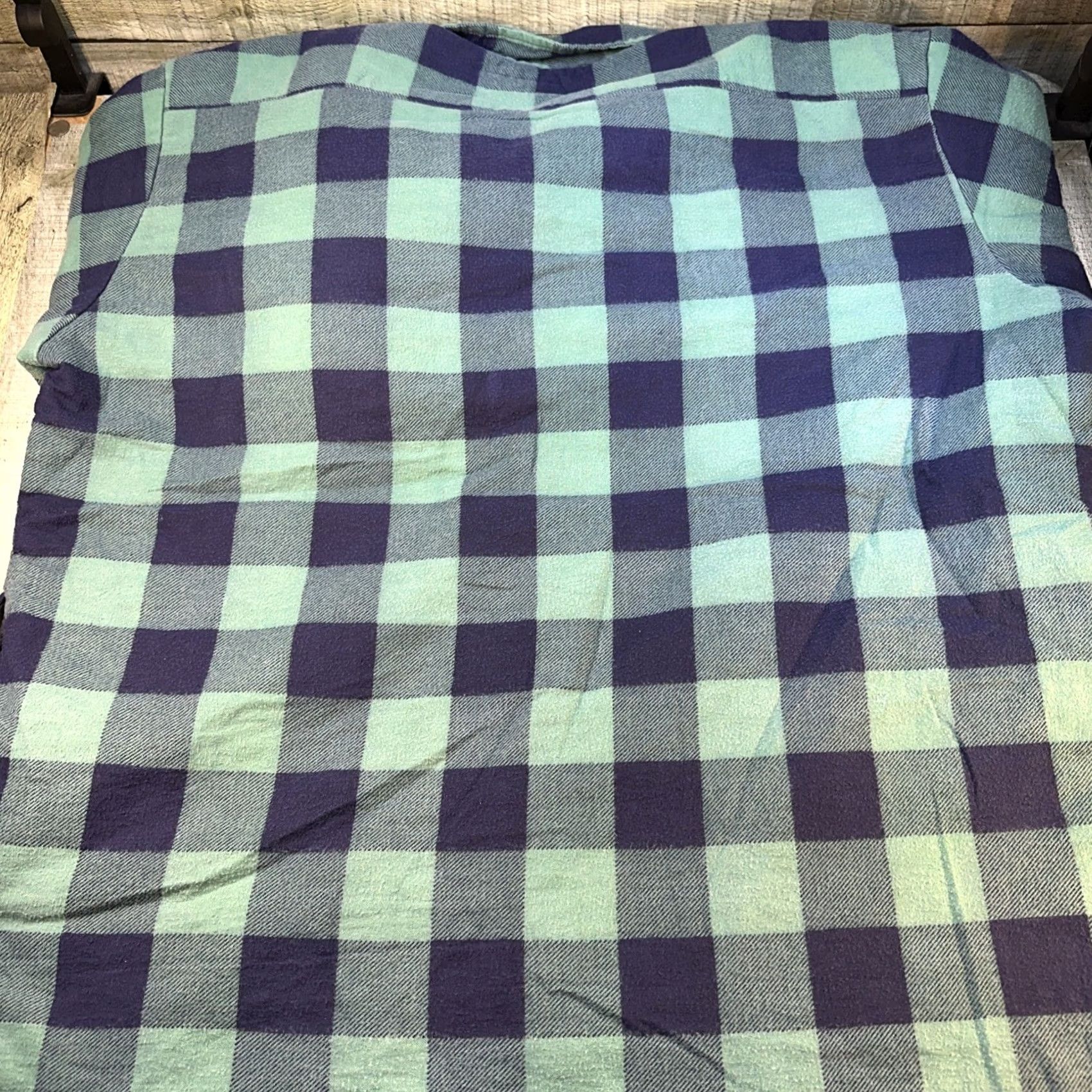 Tommy Hilfiger VINTAGE Tommy Hilfiger Flannel Shirt 3XL Green Long Sleeve Lined Stitch Logo Men 1990s Size US XXL / EU 58 / 5 - 6 Thumbnail