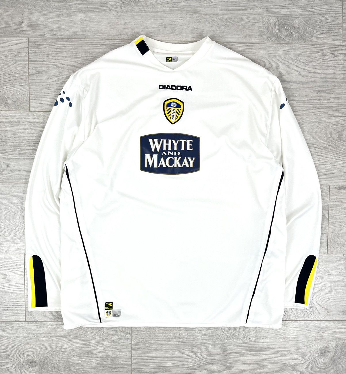 Leeds United Diadora Vintage 2004/05 Home Long Sleeve Jersey