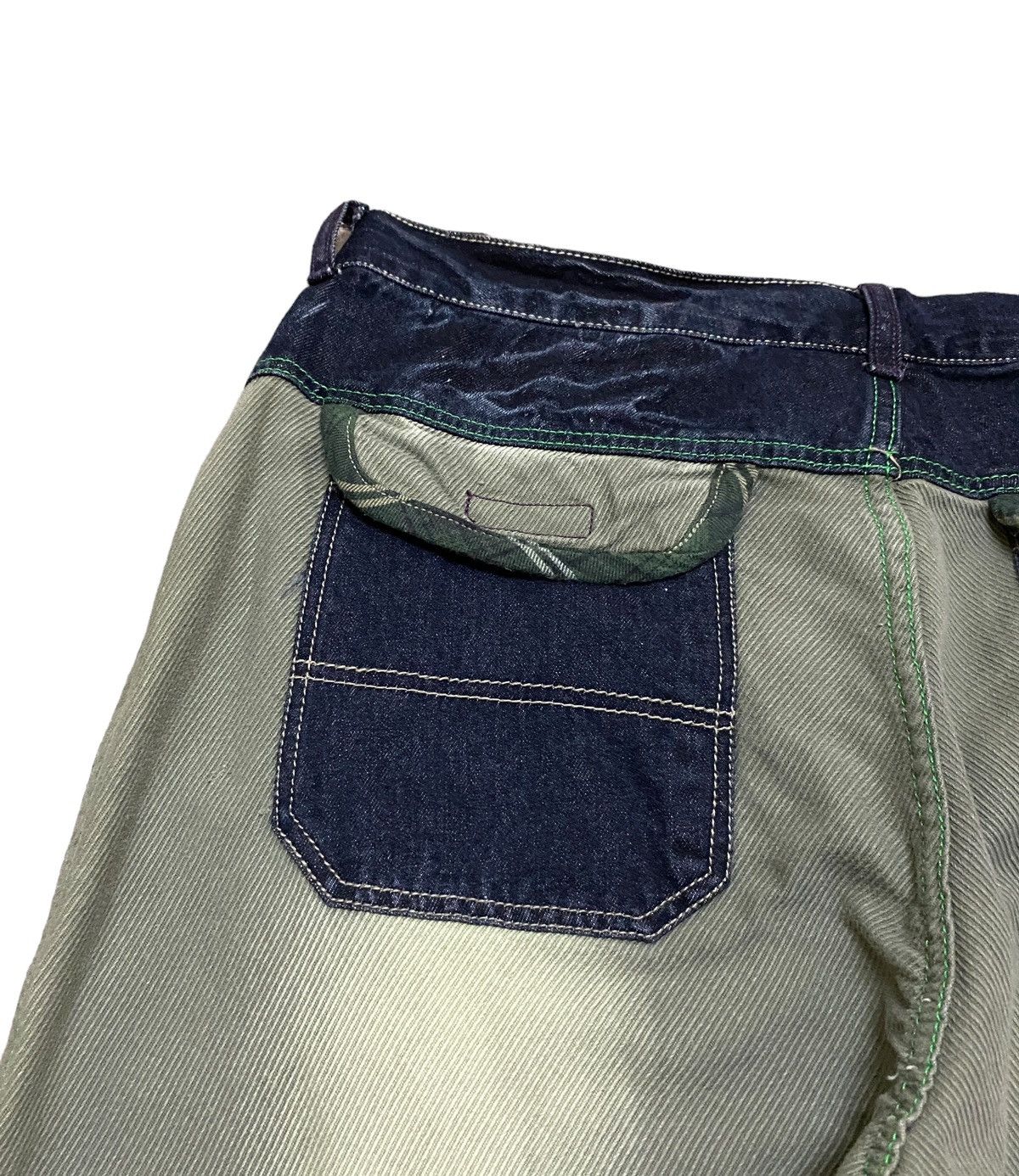 If Six Was Nine × Japanese Brand × Le Grande Bleu (L.G.B.) Rare Design Vintage Sacrifice Two Tone Codroy Jeans 2000s Size US 34 / EU 50 - 7 Thumbnail