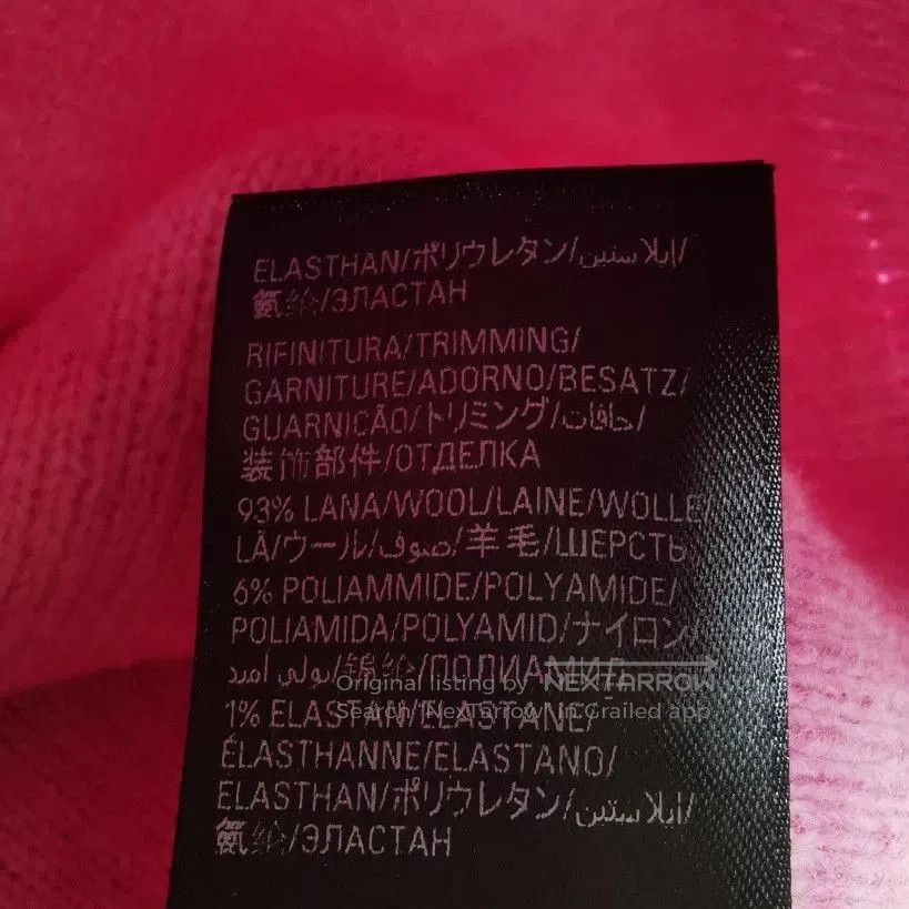 Balenciaga Balenciaga Pink Wool Blend Logo Crewneck Sweater M. Size M / US 6-8 / IT 42-44 - 6 Thumbnail