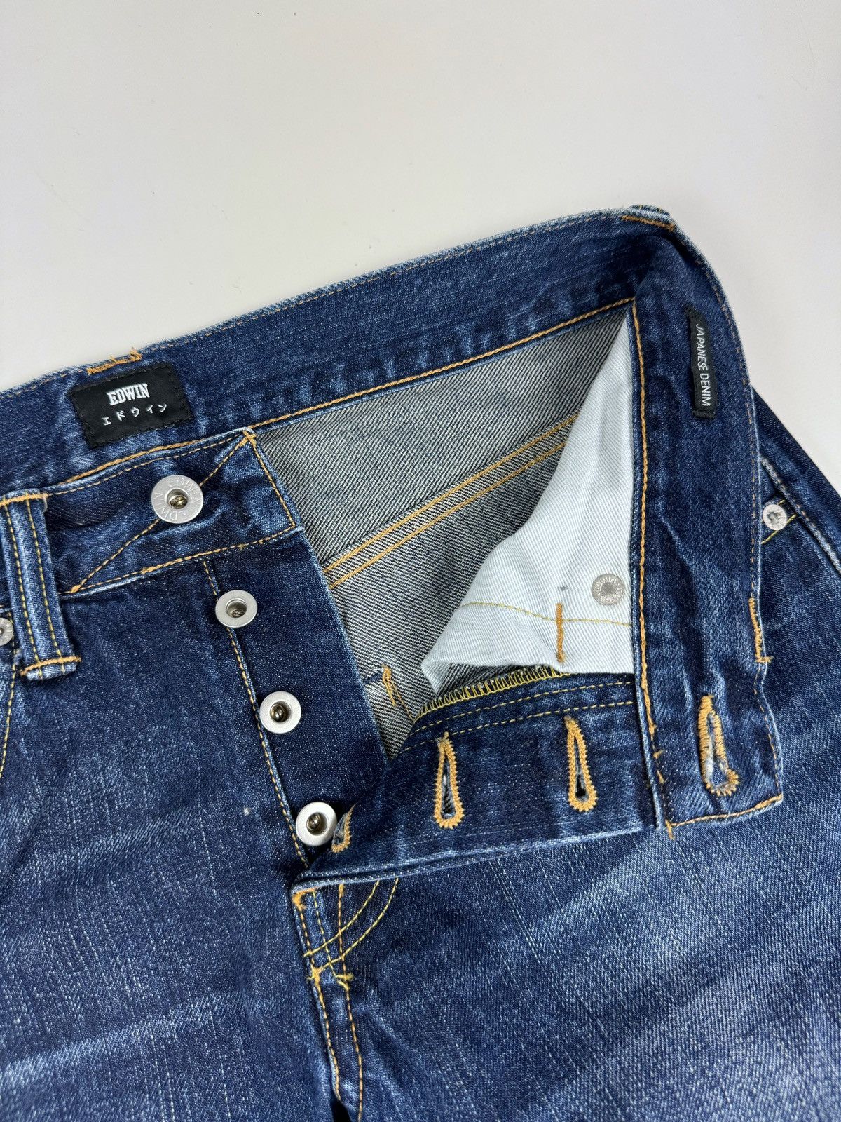 Edwin Edwin ED-55Regular Tapered Salvage Jeans Pants Size US 30 / EU 46 - 9 Thumbnail