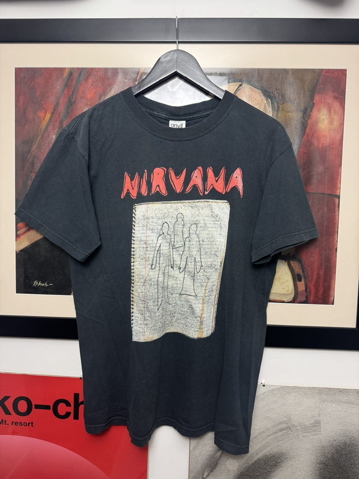 Band Tees Vintage Nirvana 2003 Ghost Notebook Distressed Tee Grunge Size US M / EU 48-50 / 2 - 1 Thumbnail