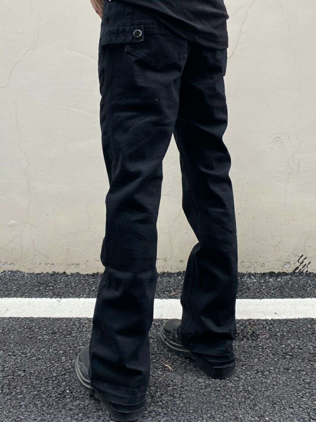utility punk grunge bootcut flared yuppie jeans