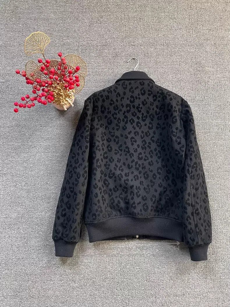 Saint Laurent Paris Saint Laurent Paris Wool and Leather Baseball Jacket i Size US M / EU 48-50 / 2 - 2 Thumbnail