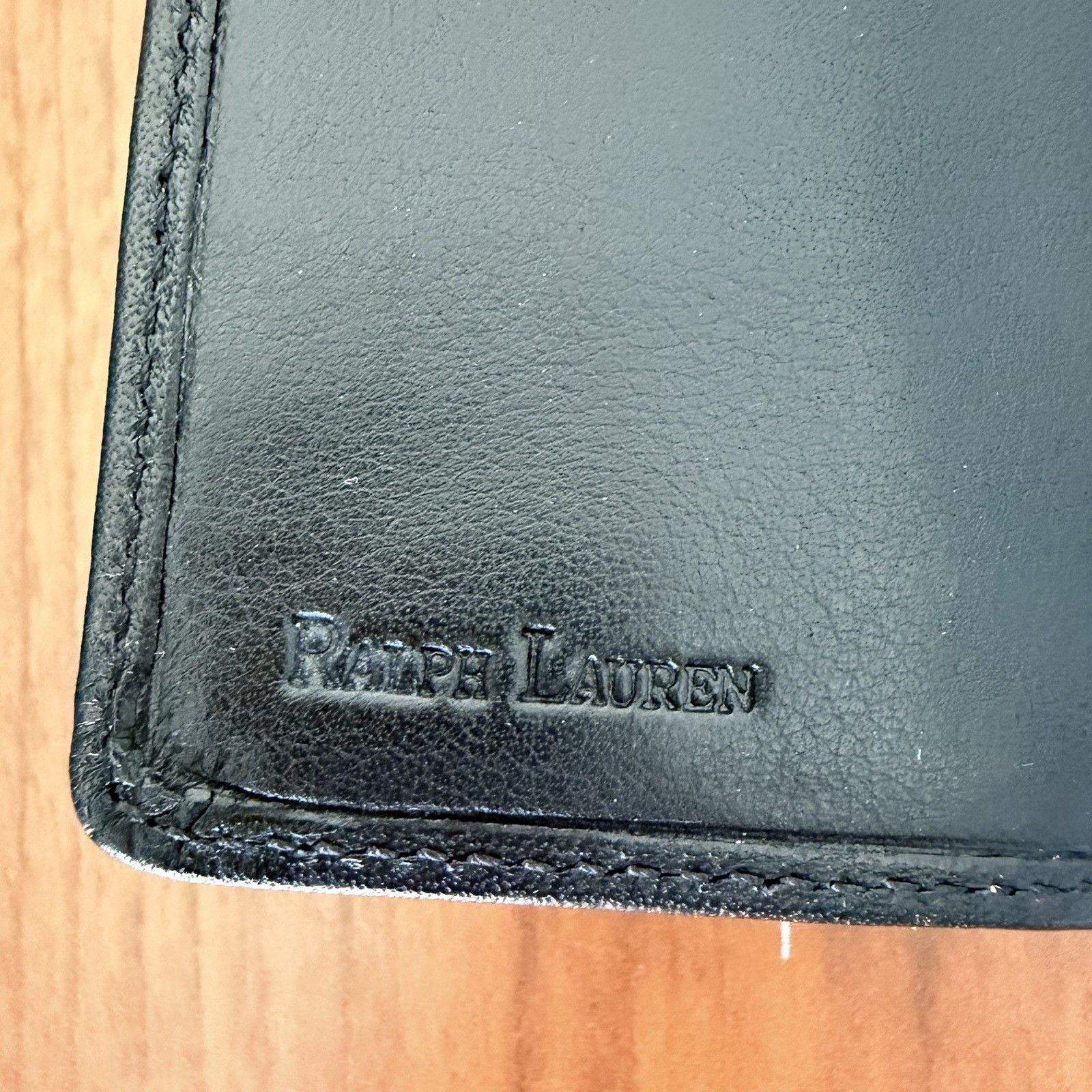 Ralph Lauren Vtg Ralph Lauren Black Leather Wallet Clutch Organizer Size ONE SIZE - 6 Thumbnail