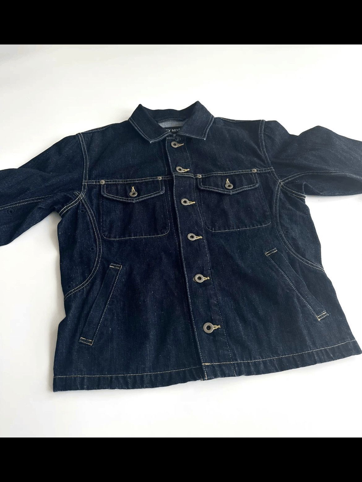 Issey Miyake Sz 3 Issey Miyake 05SS Kakko Denim Jacket-2508 Size US L / EU 52-54 / 3 - 4 Thumbnail