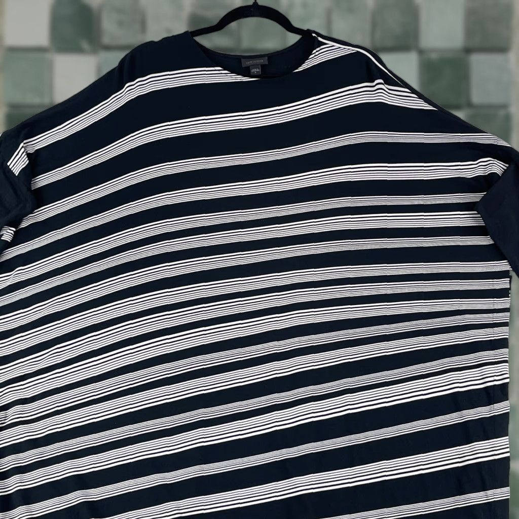 J. Jill J. Jill Shirt Womens XL Black White Striped Pullover Tunic Stretch Casual Size XL / US 12-14 / IT 48-50 - 1 Thumbnail