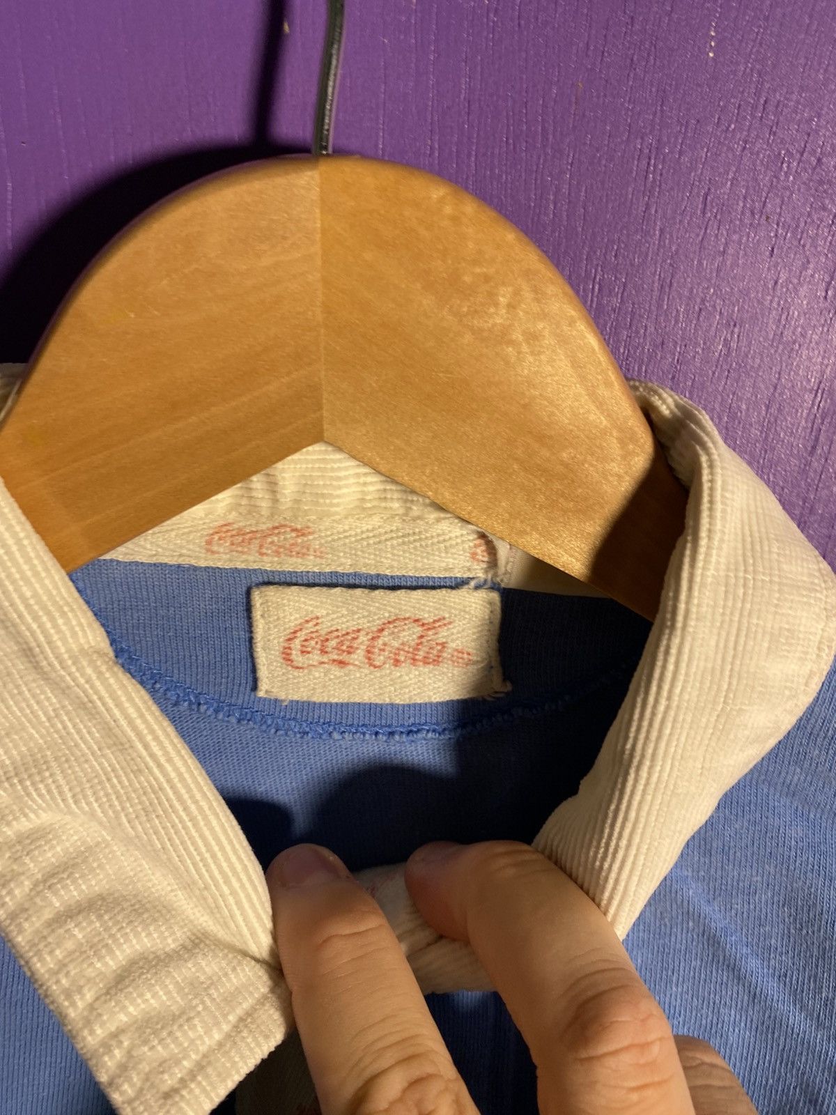 Coca Cola Vintage 80s Coca-Cola winter sports polo shirt Size US L / EU 52-54 / 3 - 4 Thumbnail