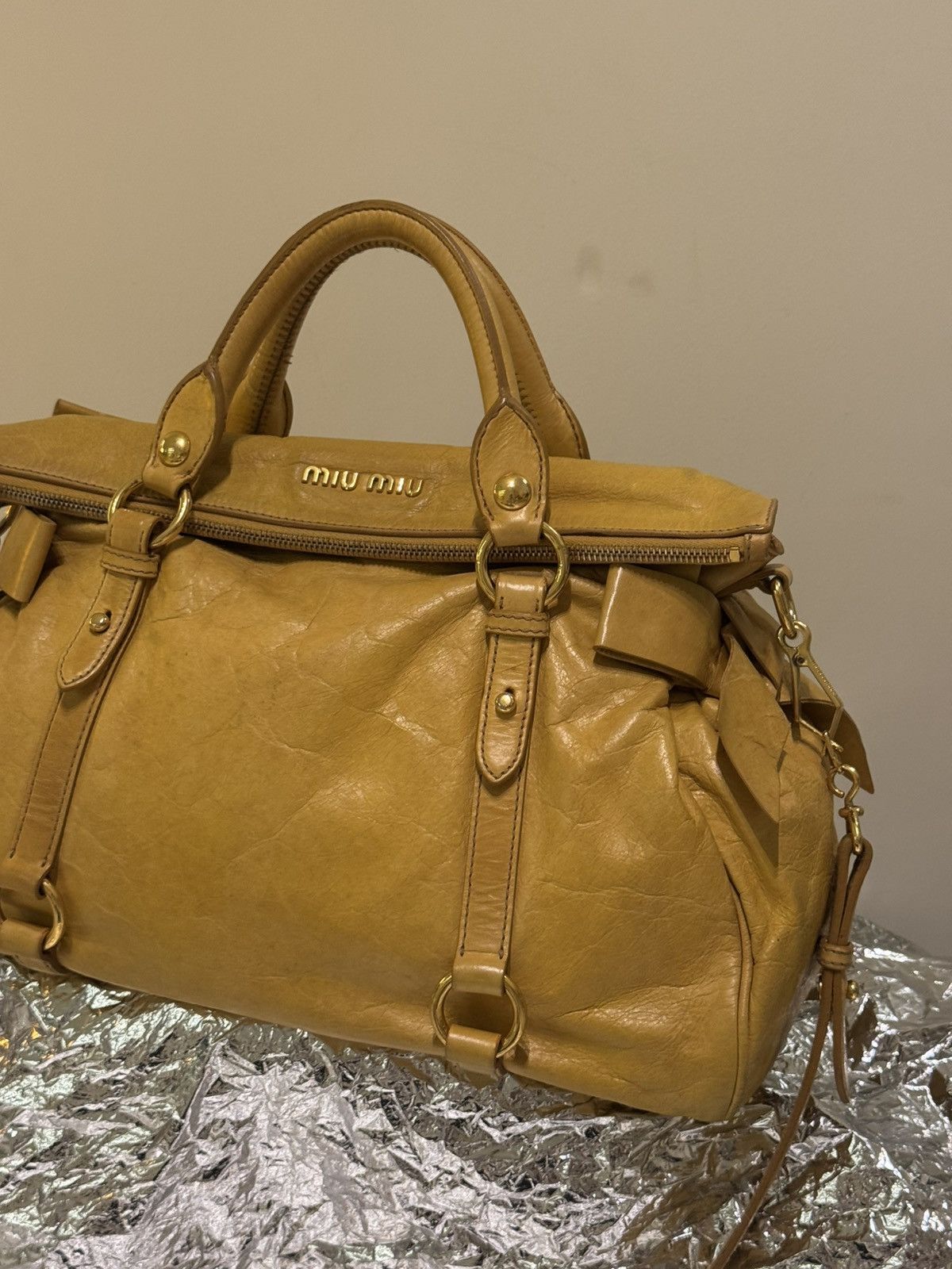 Miu Miu Miu Miu leather bow bag Size ONE SIZE - 3 Thumbnail