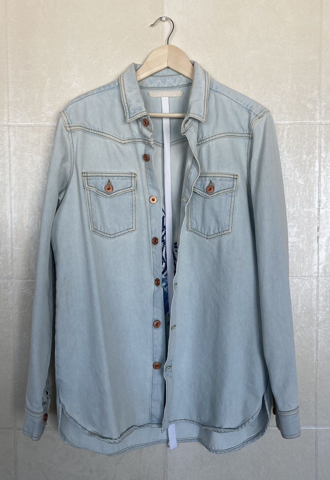 Off-White OFF-WHITE Long Sleeve Denim Button Down Size US M / EU 48-50 / 2 - 8 Thumbnail